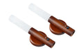 FTM Magnetische Wandleuchte dunkelbraun 2Stk, Holz