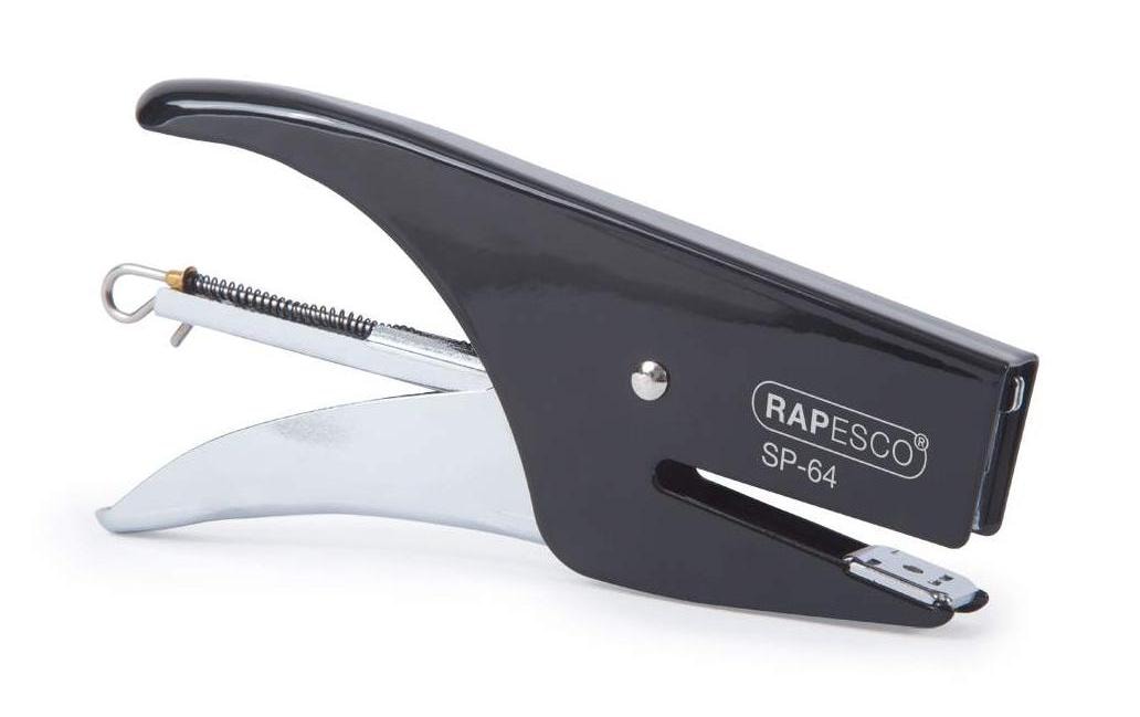 Rapesco SP-64 Metall-Heftzange 21/4 Klammern, 12 Blatt, schwarz