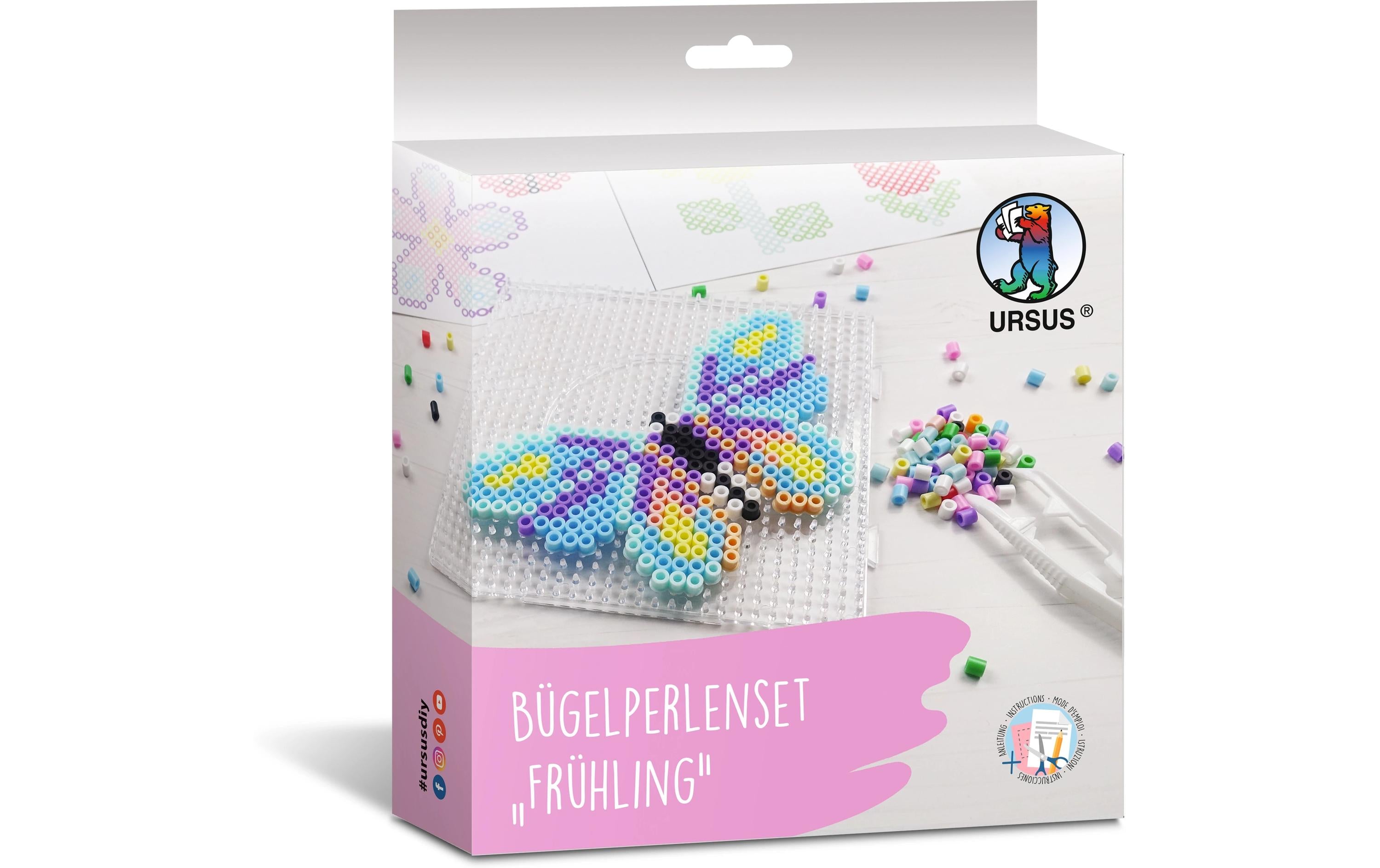 URSUS Bügelperlen Set Frühling für 5 Motive