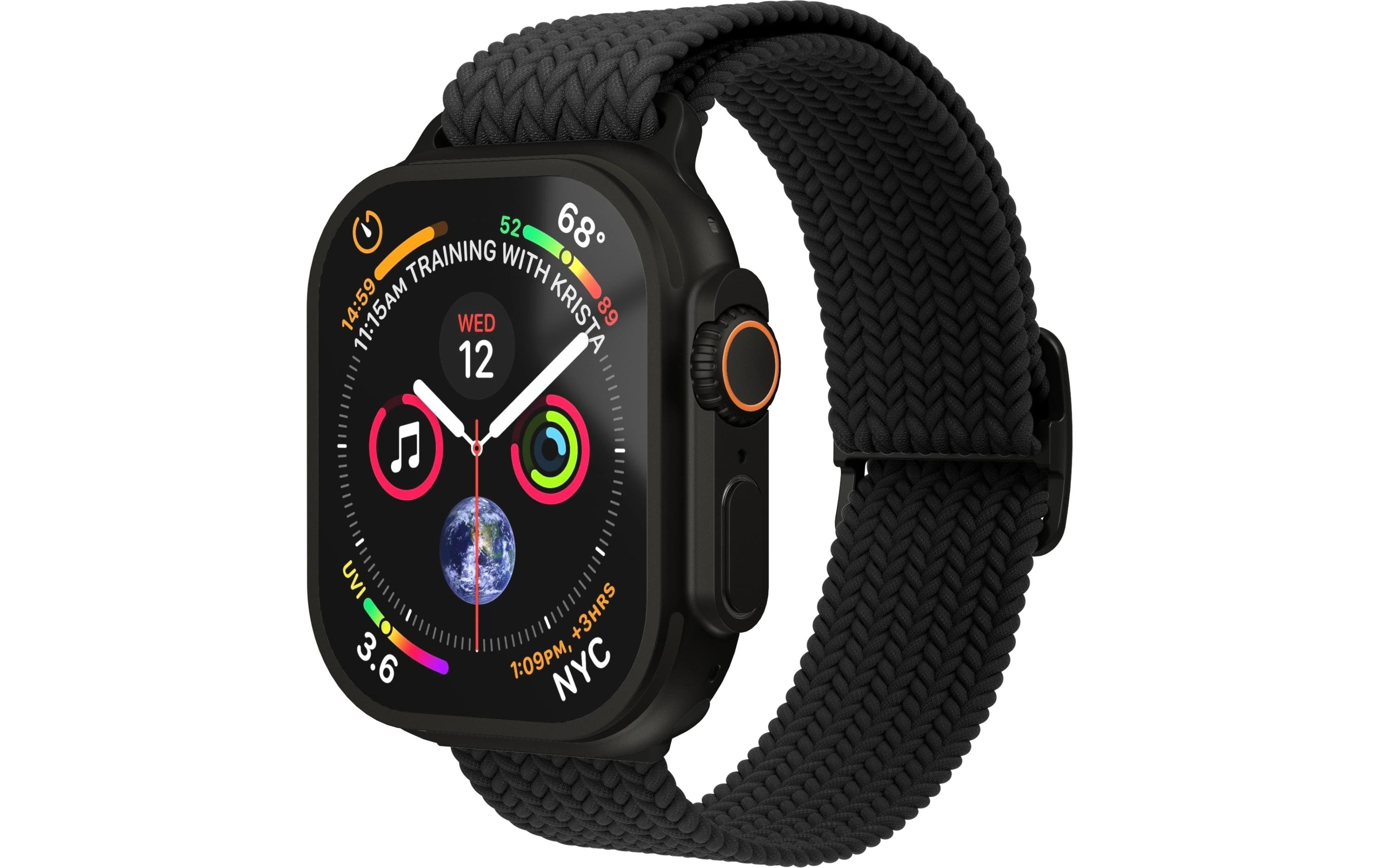 Vonmählen Woven Loop, All Black Apple Watch 40/41/42mm