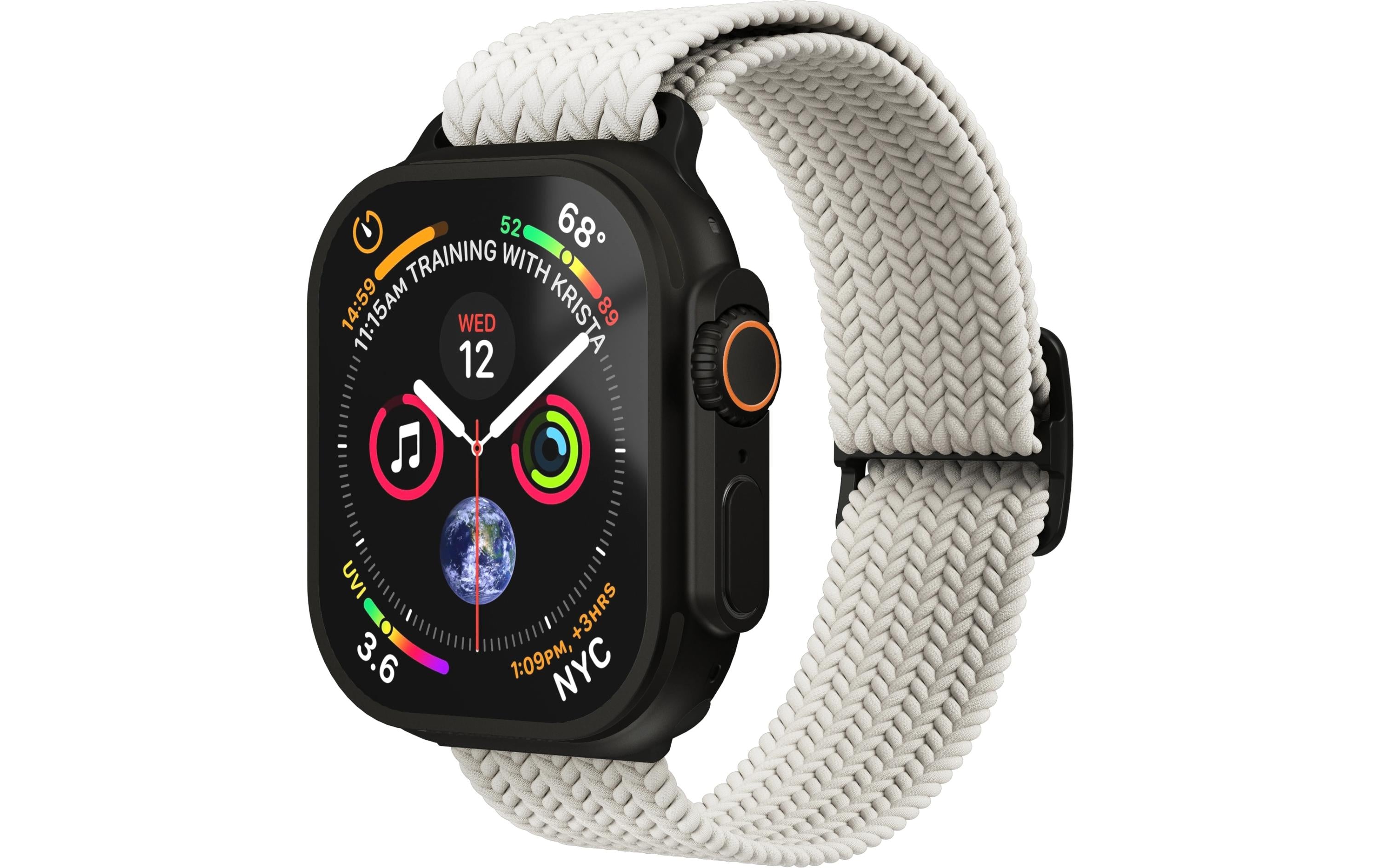 Vonmählen Woven Loop, Cream Black Apple Watch 40/41/42mm