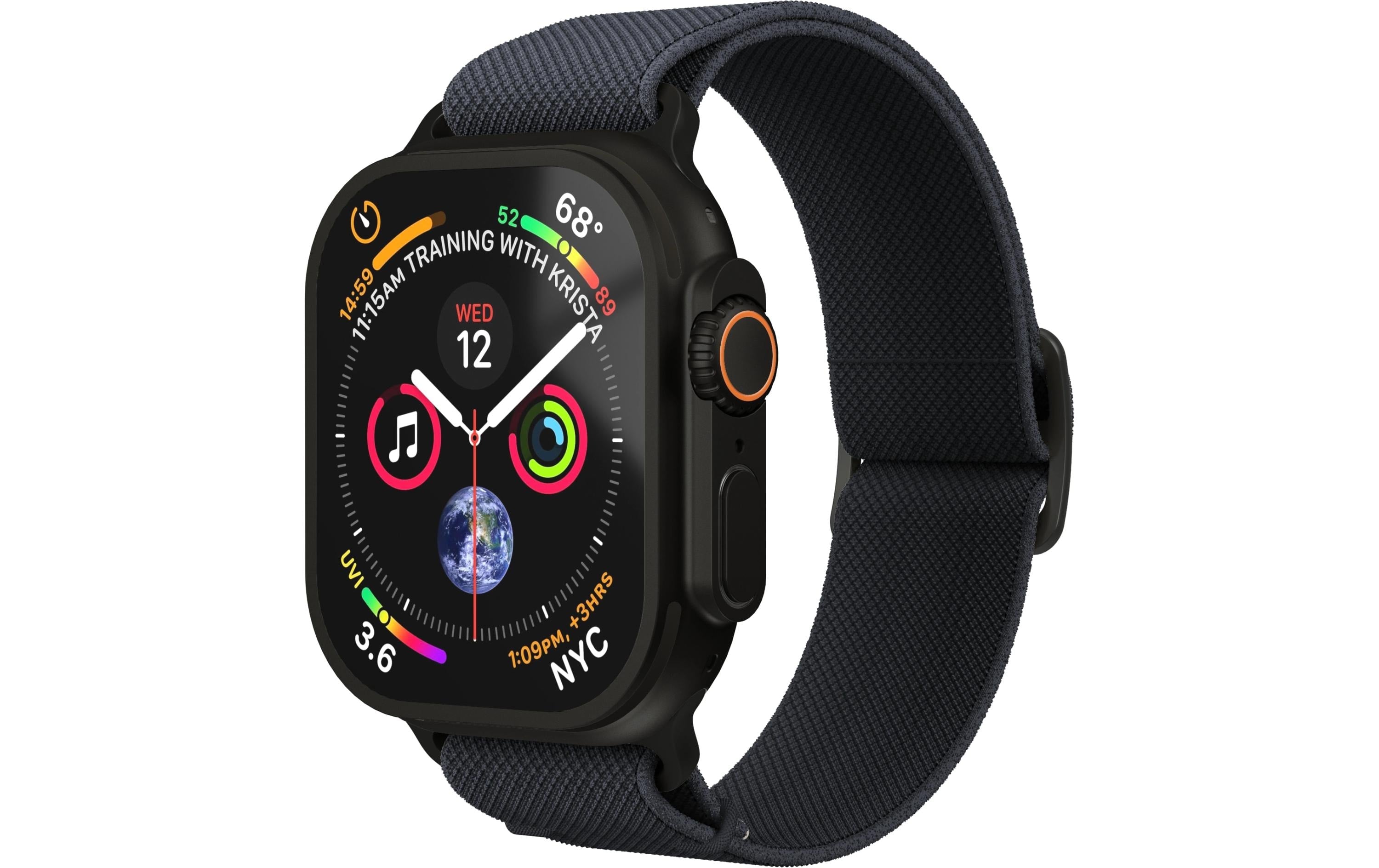 Vonmählen Classic Nylon Loop, Navy Black Apple Watch 40/41/42mm