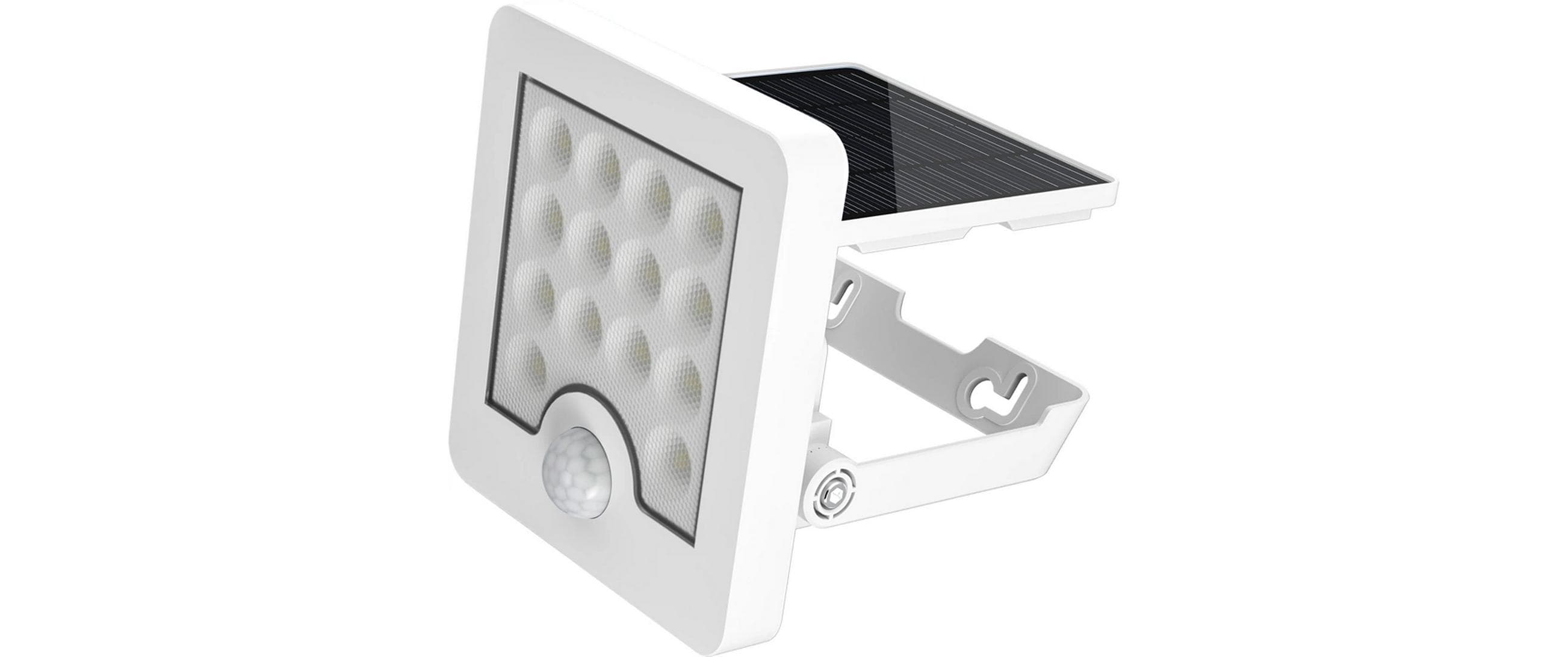 STEFFEN LED Strahler Worklight Solar 5W 4000K, IP65, PIR, Zeit, Dämmerung