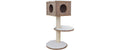 Kerbl Wandkratzbaum Dinari light, 45x45x106cm, braun/weiss