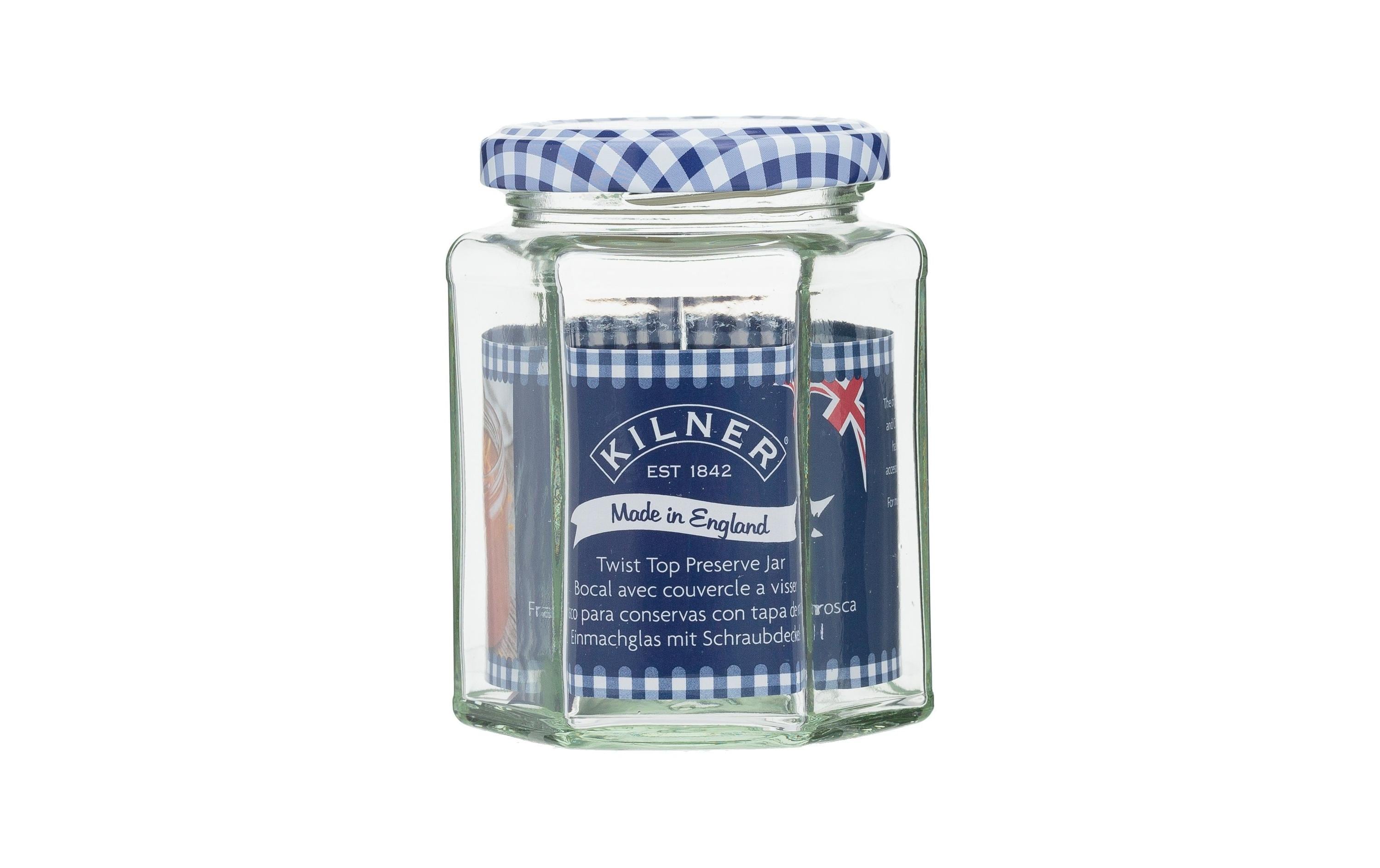 Kilner Twist Sturzglas 280ml mit Deckelrahmen und Dichtungsdeckel