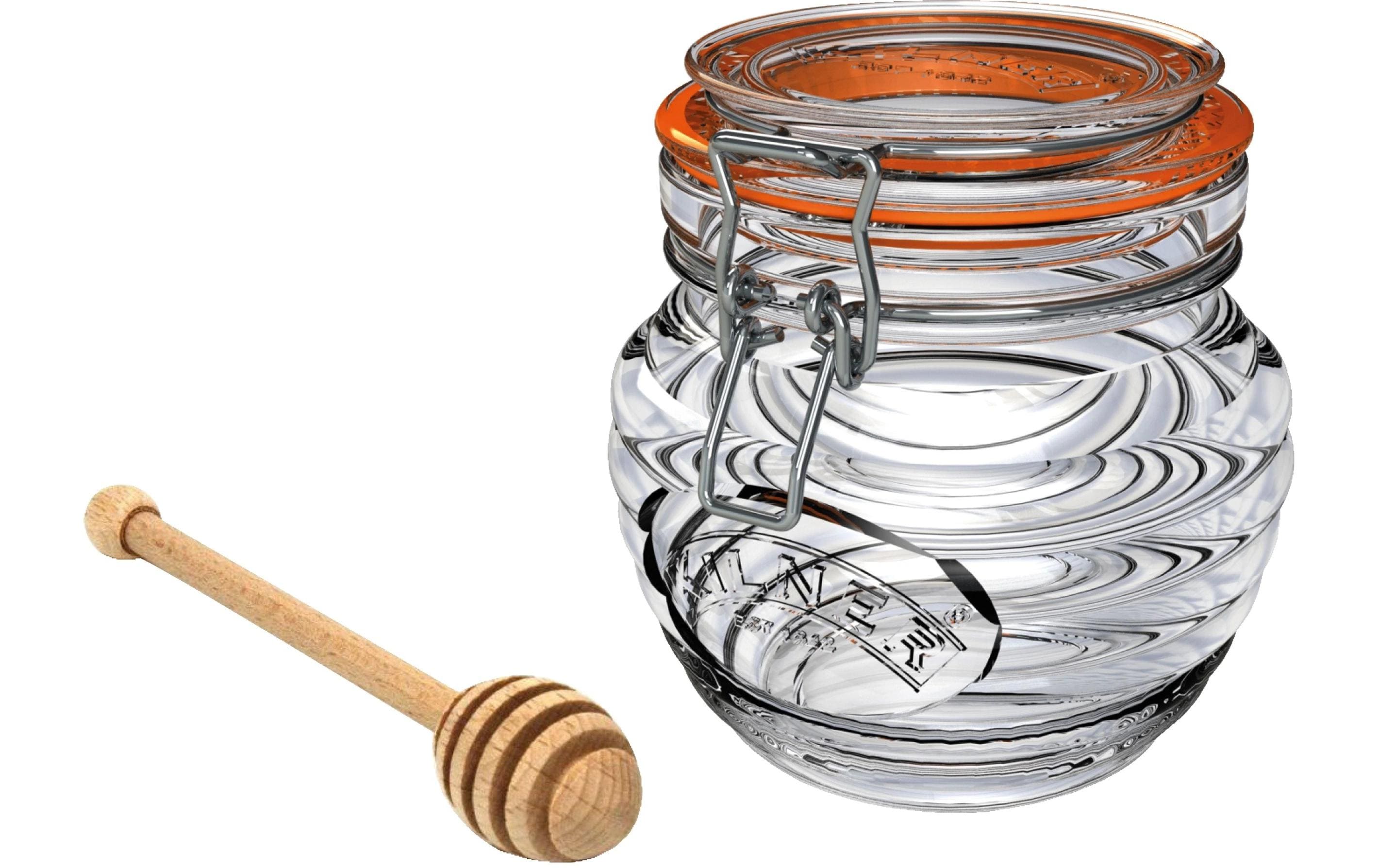 Kilner Honigglas/Löffel Gifbox mit Deckelrahmen und Dichtungsdeckel