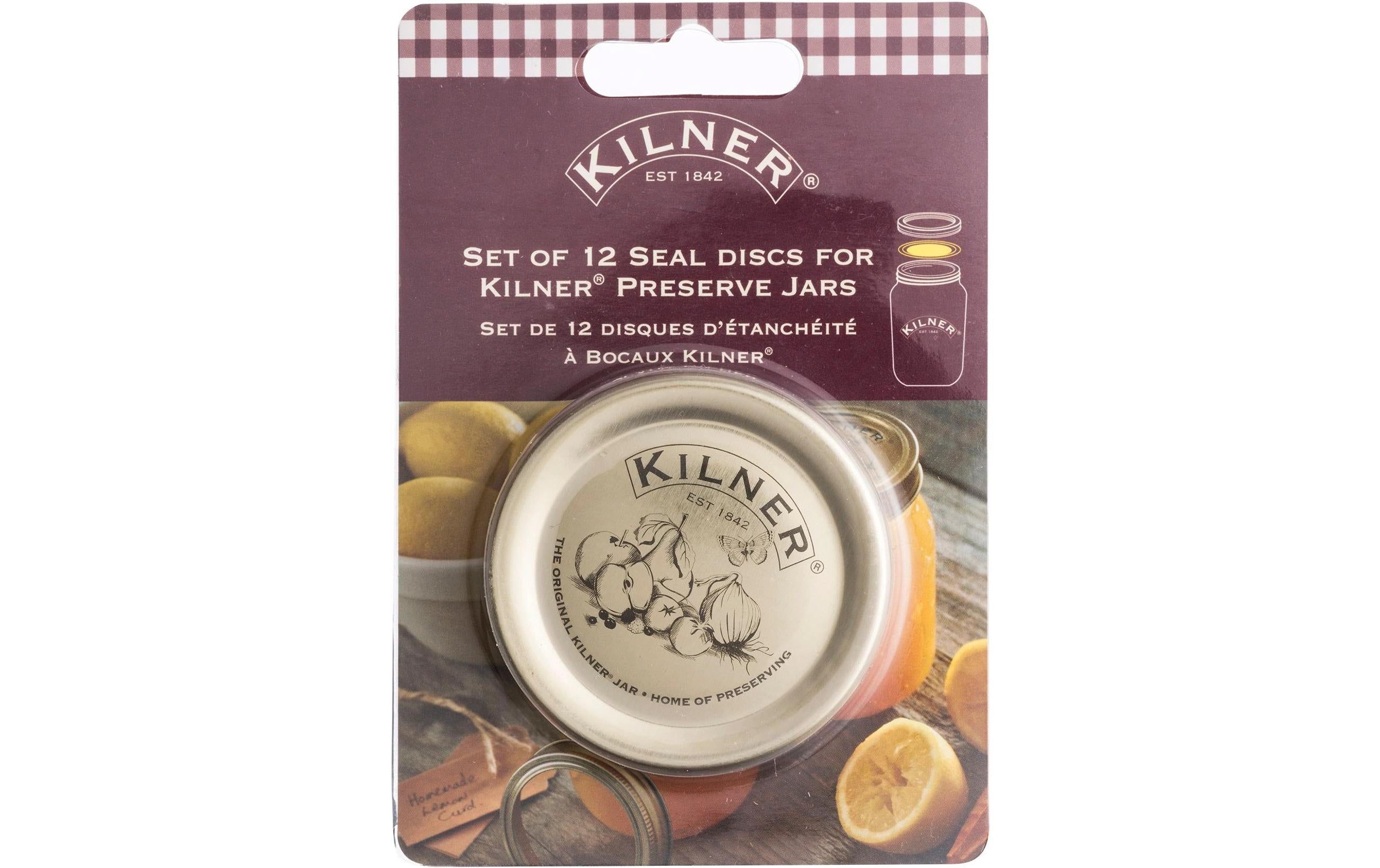 Kilner Dichtungsdeckel 12 Stk Deckel zu Einmachglas 250,540,948ml