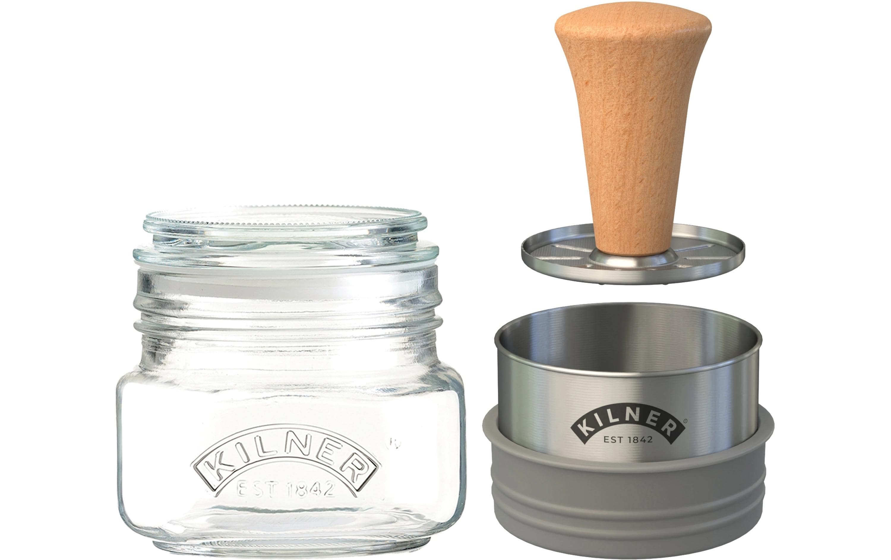 Kilner Mash-Store set inkl. Silikondeckel, Luftschloss