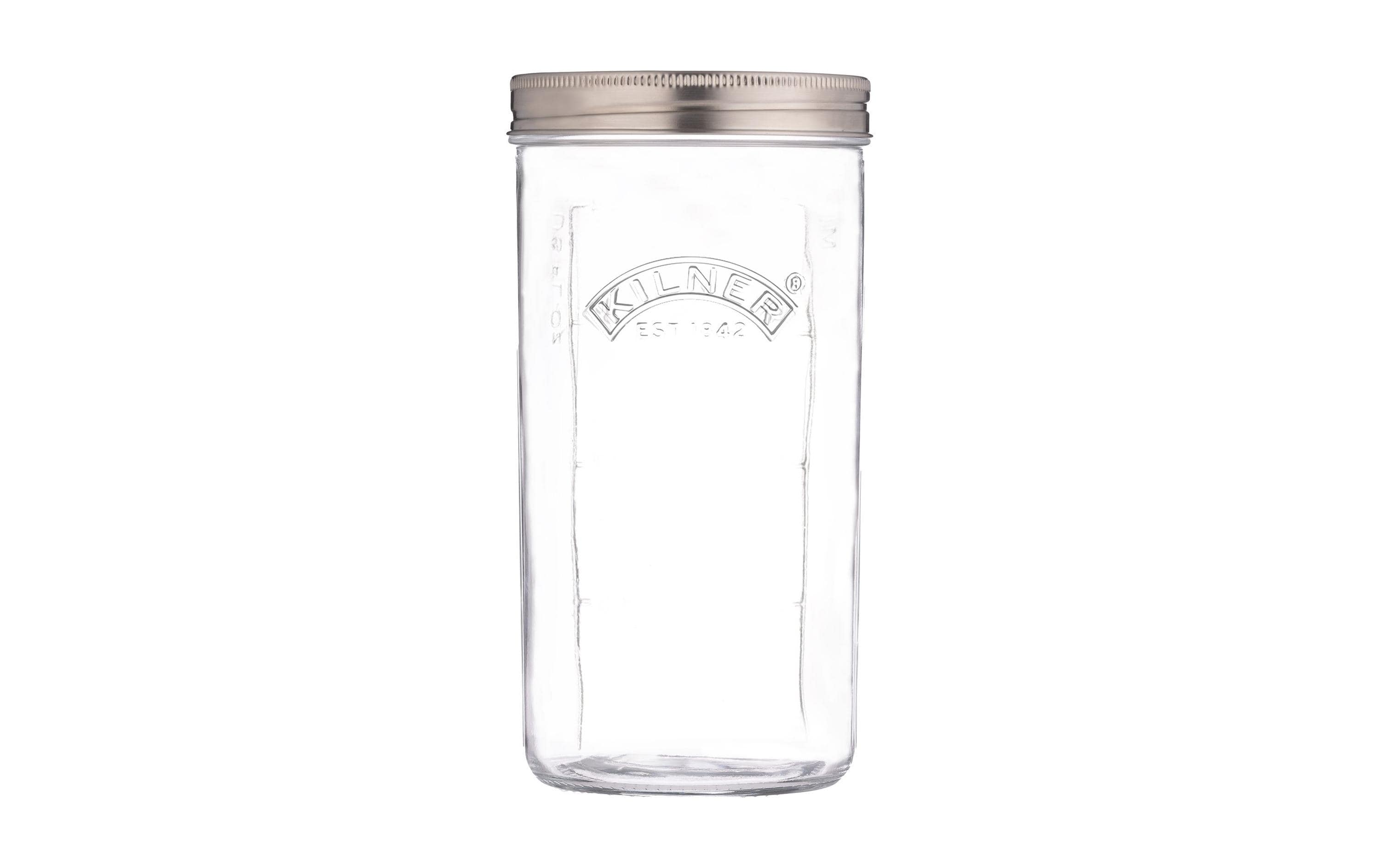 Kilner Fermentierglas Set 1 L inkl. Silikondeckel, Luftschloss