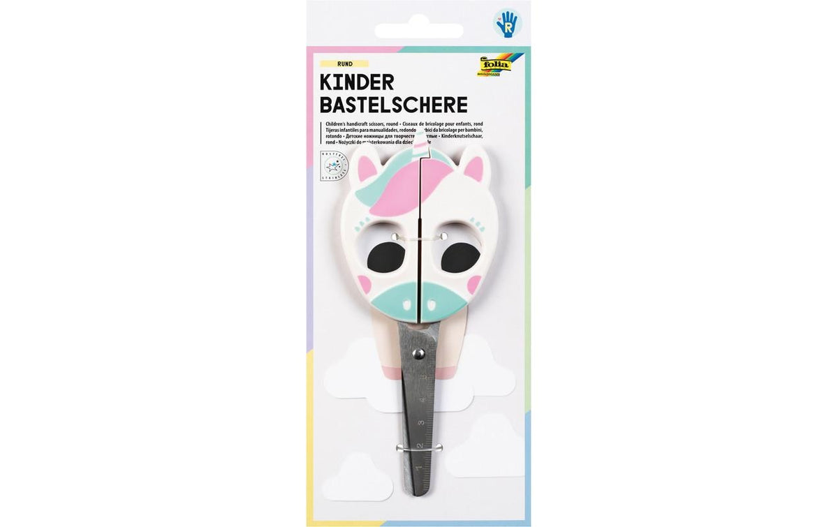 Folia Kinderschere Einhorn 16cm