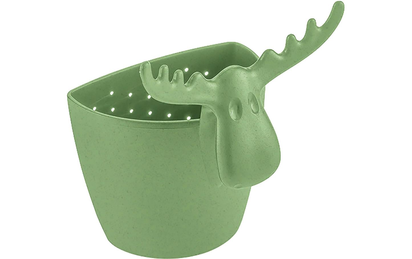 Koziol Teesieb RUDOLF nature leaf green Kunststoff, Grösse 6.6x7.3x9cm