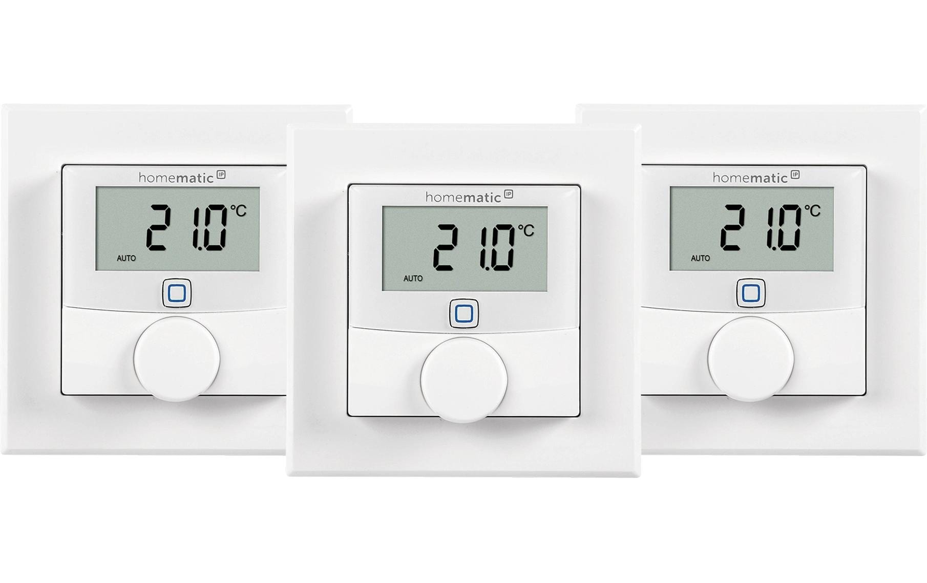 Homematic IP 3x Wandthermostat mit Luftfeuchtigkeitssensor