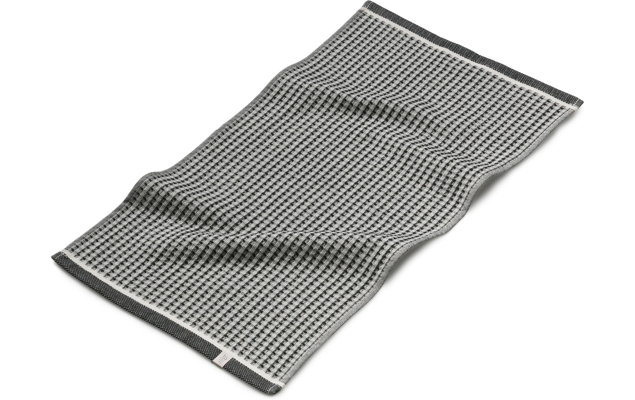 Möve Handtuch New Heritage Waffelp. black/nature