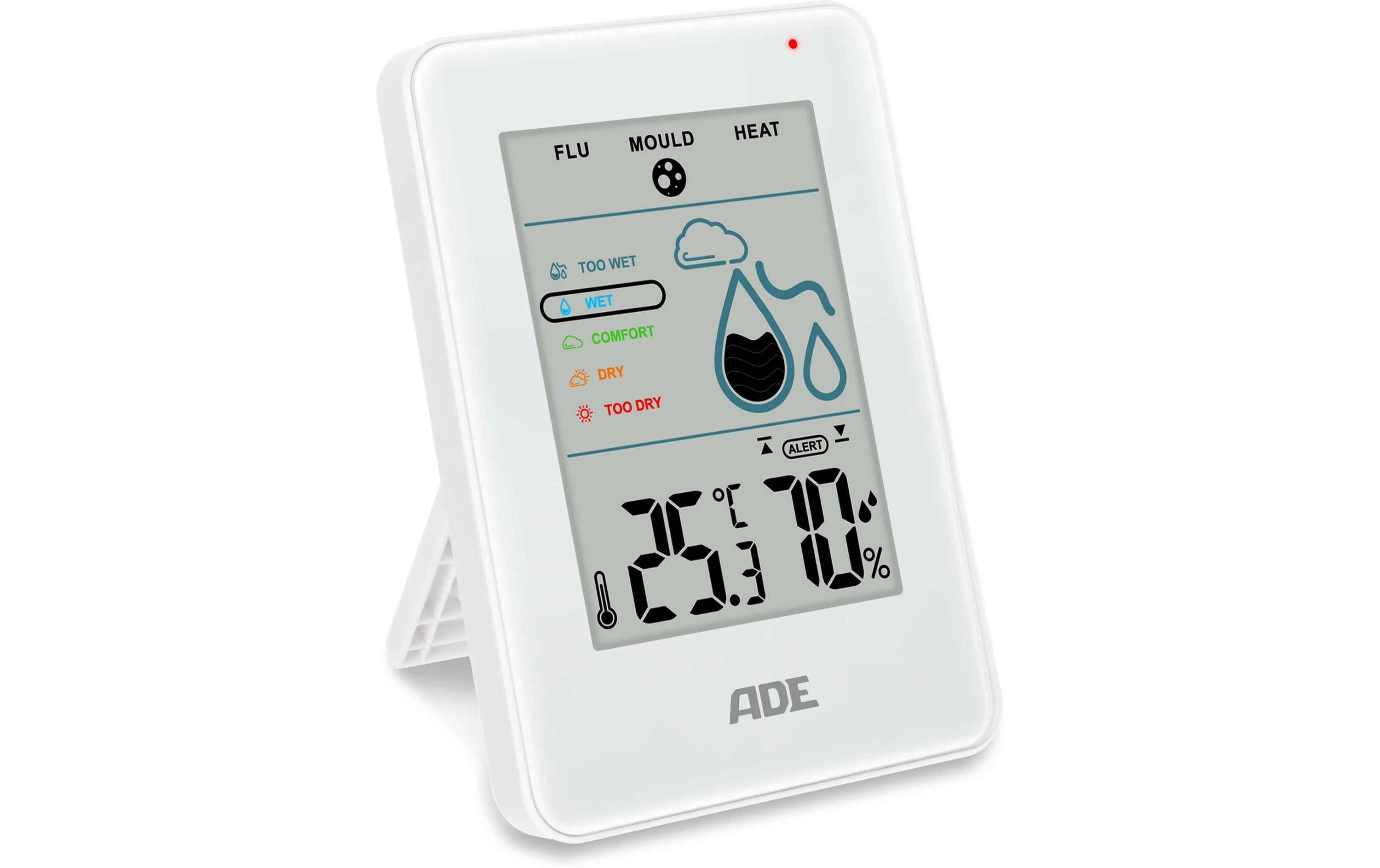 ADE digitales Thermo-/Hygrometer weiss