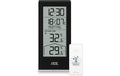 ADE Wetterstation mit Funk-Aussensensor schwarz