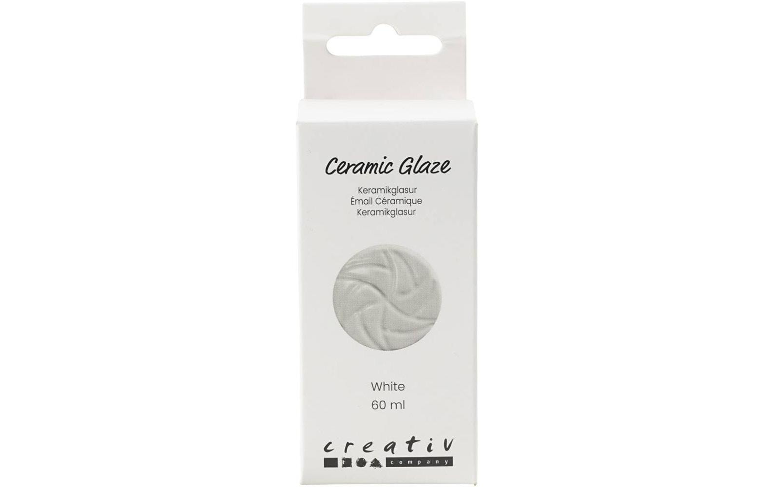 Creativ Company Keramikglasur weiss,   60ml