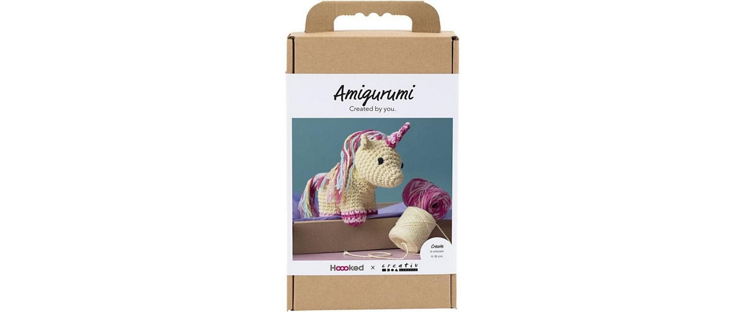 Creativ Company Bastelset Amigurumi Häkelset Einhorn