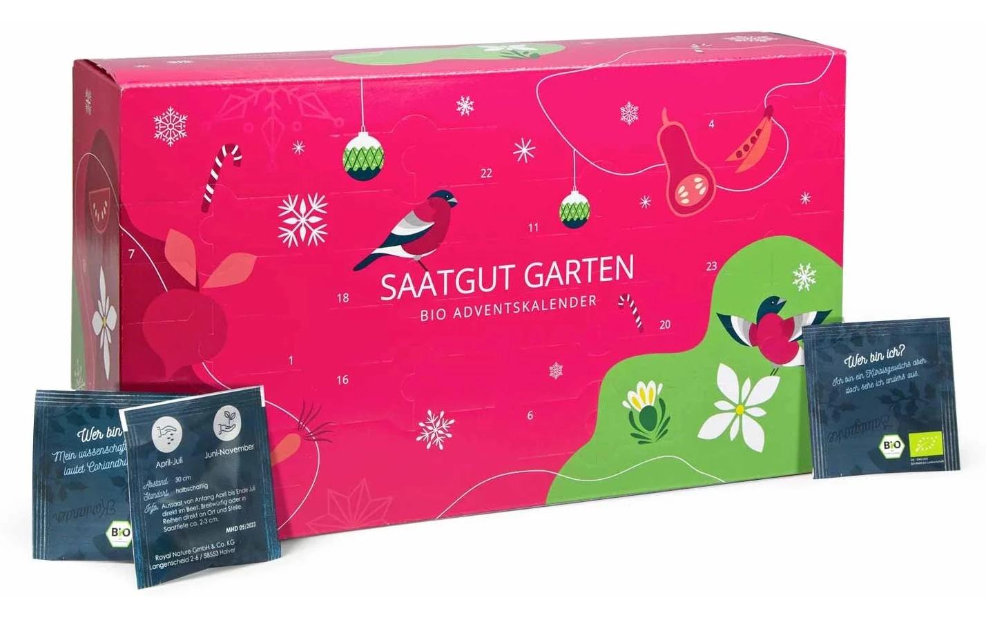 Saatgut Adventskalender Garten 24 Gemüse und Kräutersamen