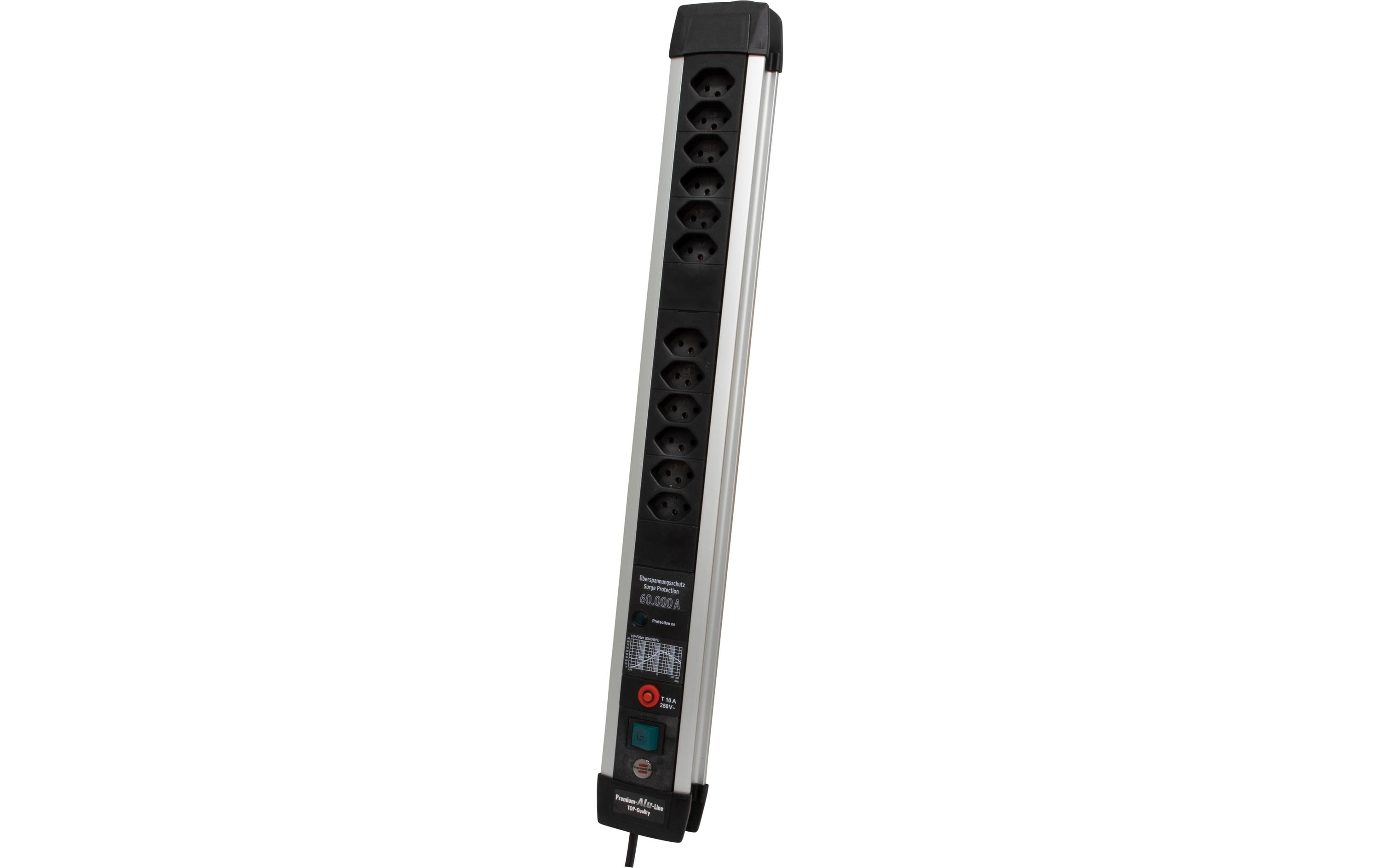 Brennenstuhl Premium-Protec-Line 12xT13 Steckdosenleiste mit ÜS 60'000A