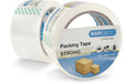 Rapesco starkes Packband 2 Stk. 50mm x 60m, transparent