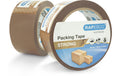 Rapesco starkes Packband 2 Stk. 50mm x 60m, braun