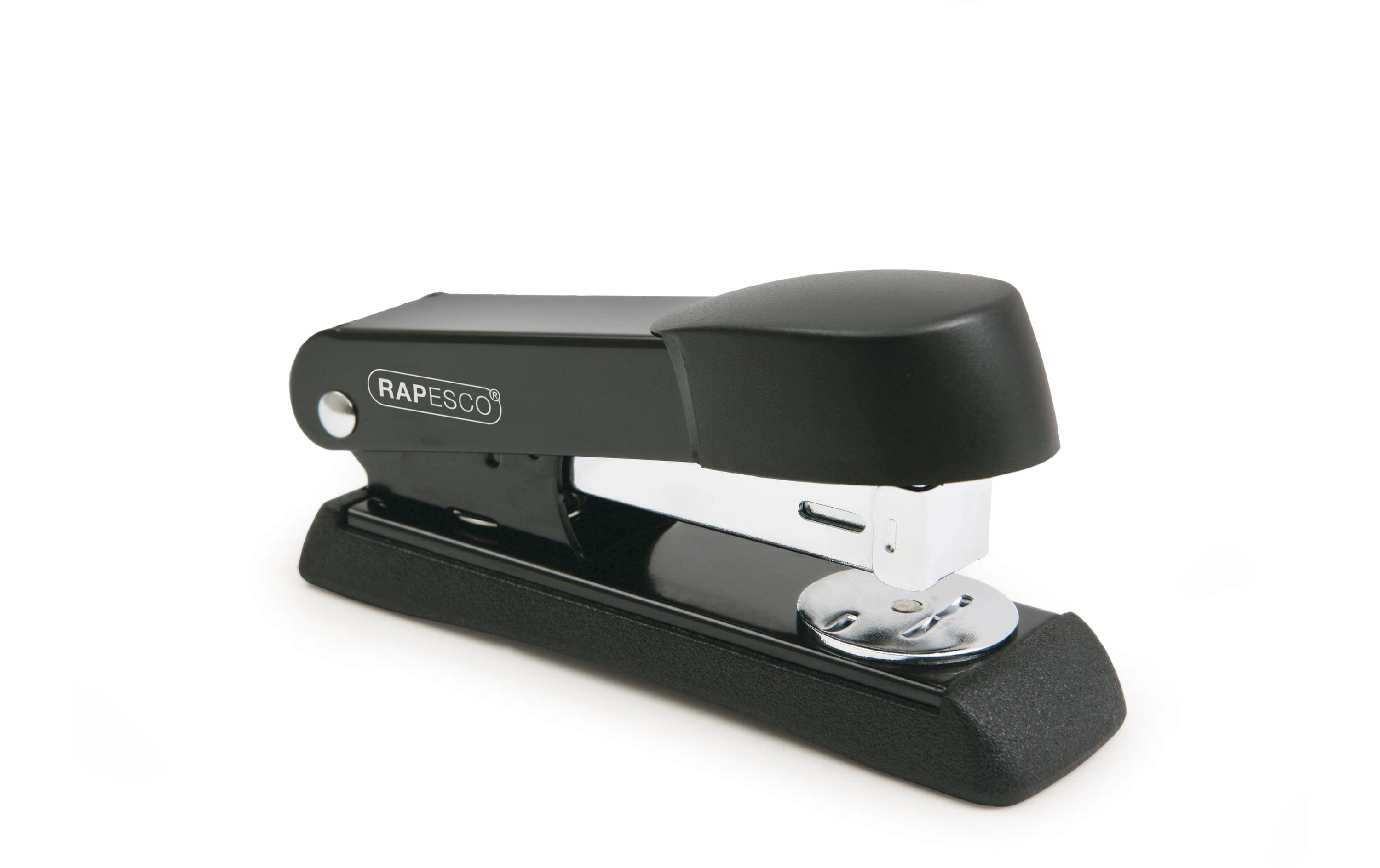 Rapesco Minno Halbstreifen Metallheftgerät 20 Blatt, schwarz