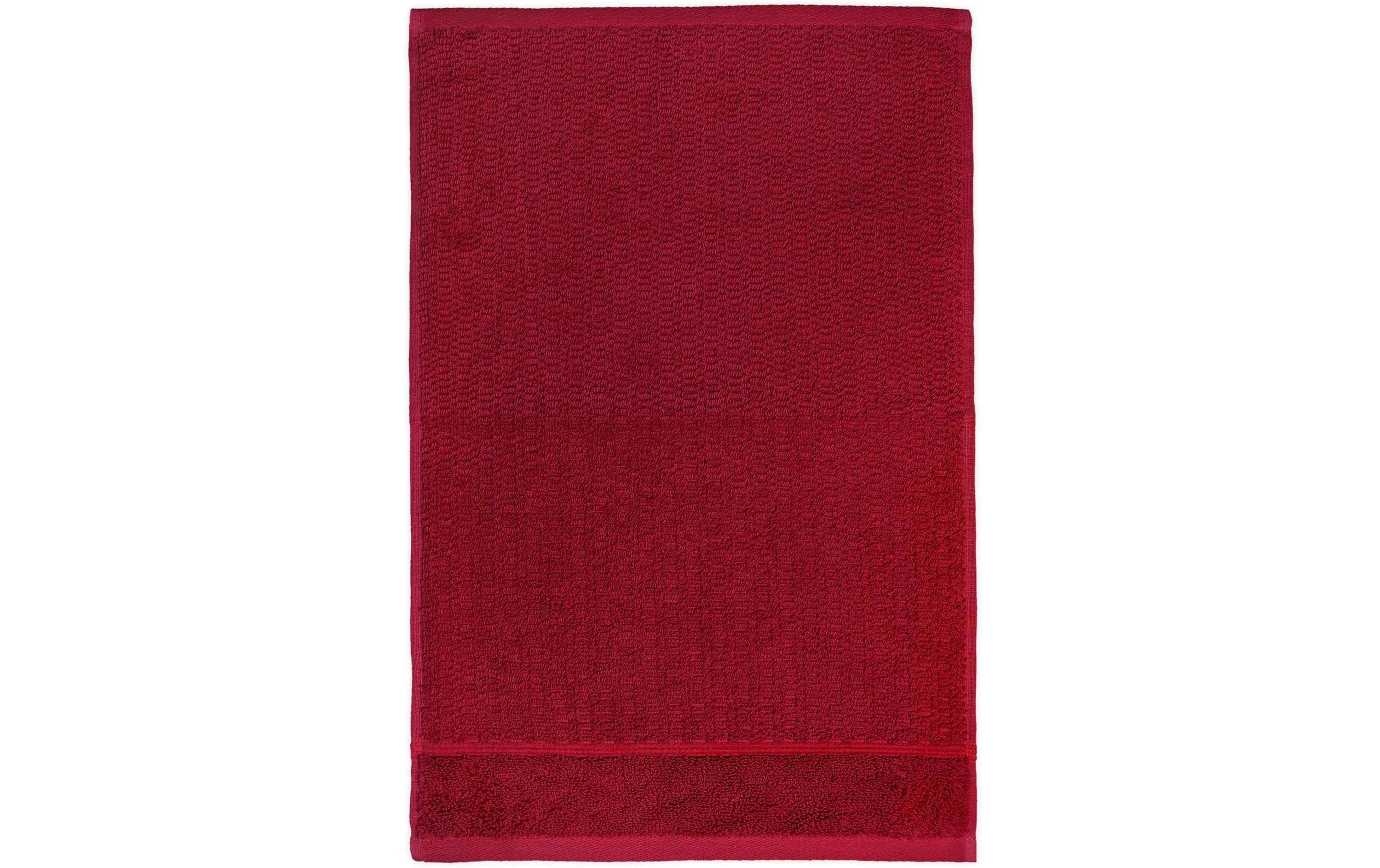 Frottana Waschhandschuh Pearl 15x20cm, 100% Baumwolle, Ruby