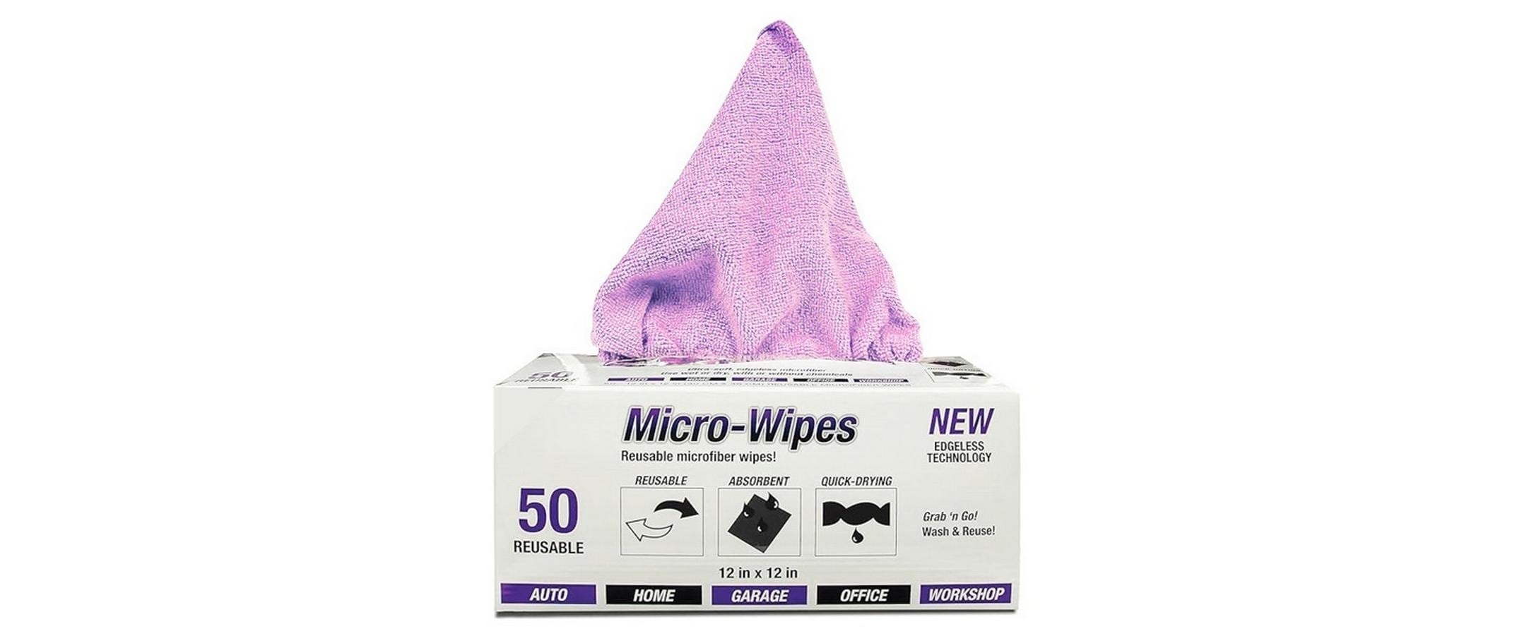 Micro-Wipes Microfasertücher- Box rosa 24x24cm, 50 Stück