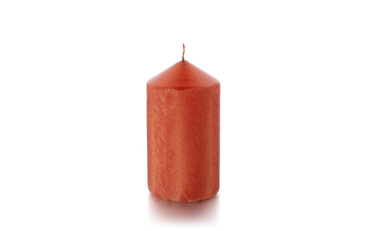 balthasar Zylinderkerze Eglite, Orange 7x12 cm (DxH), Brenndauer 40h