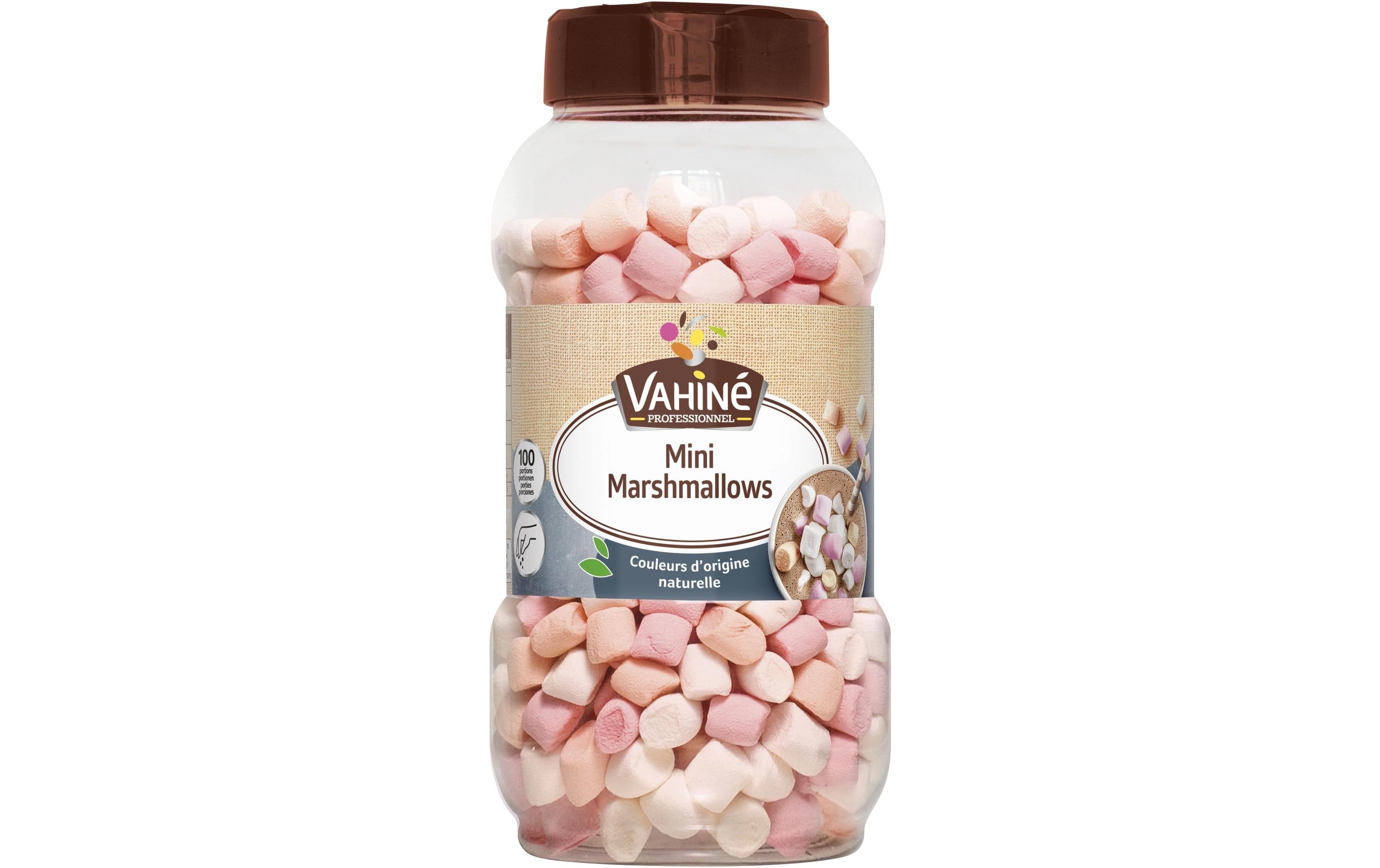 Vahiné Dekor Mini Marshmallows 150g, Dekor für Guetzli, Muffins, CupCake