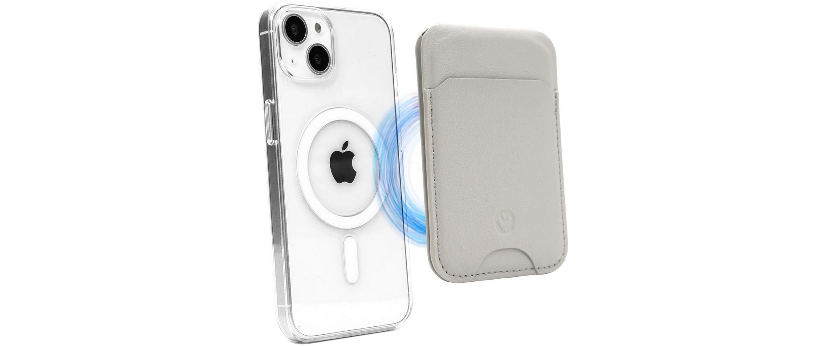 Valenta Card Wallet, MagSafe Stand Creme