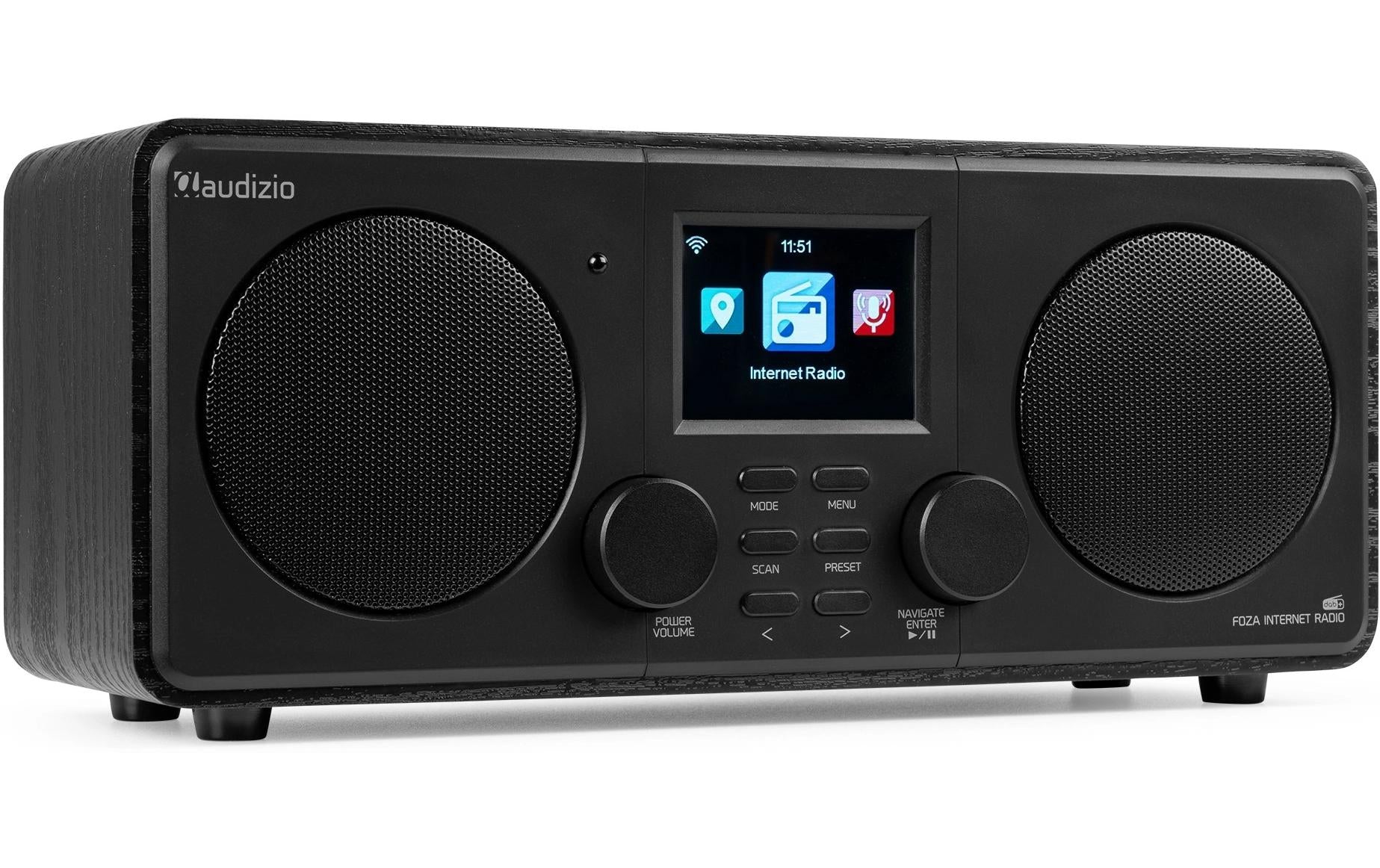Audizio FozaBL Internet Radio, DAB+, Wifi, BT, AUX, bl