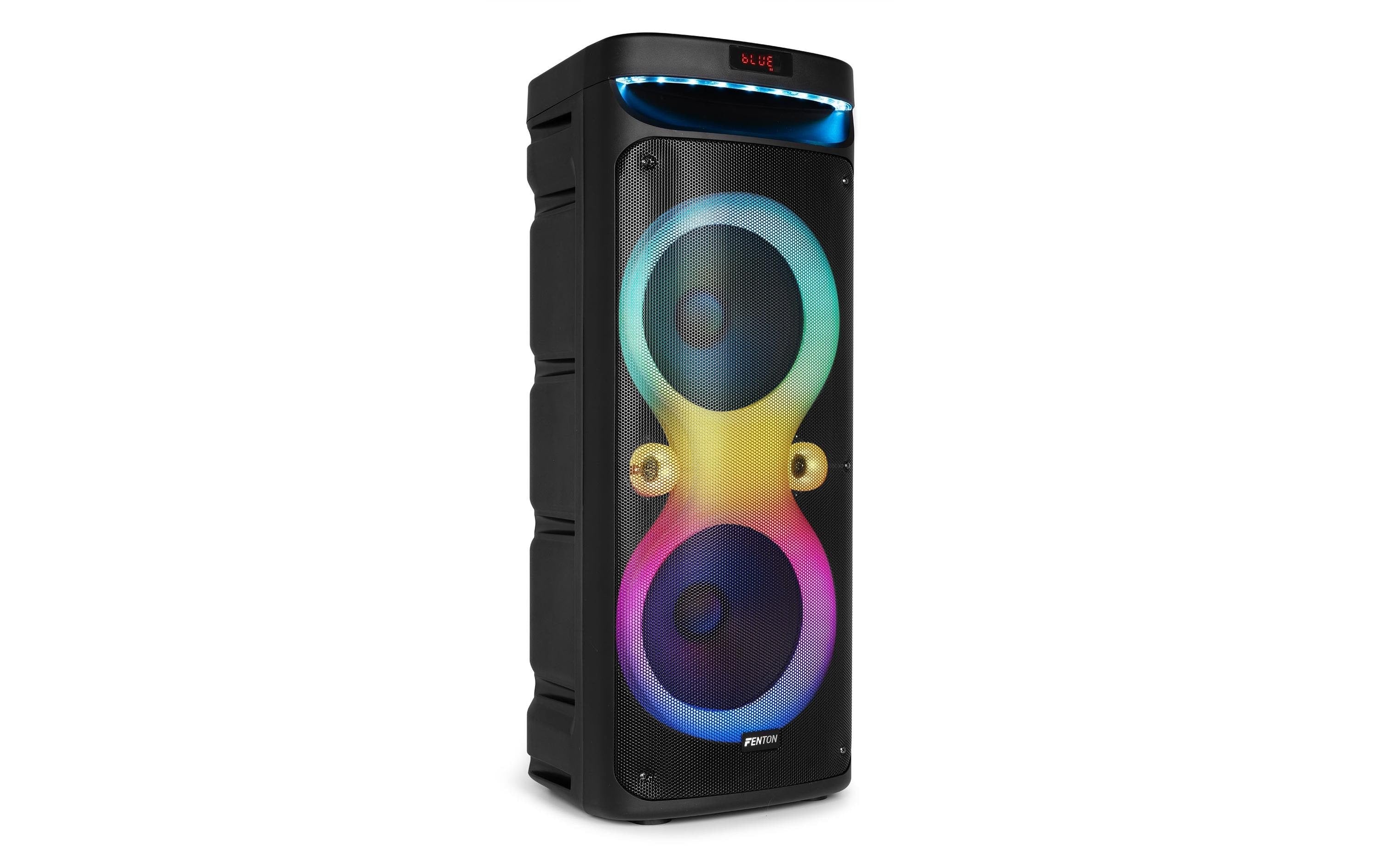 Fenton PartyBox610 Partystation 2x10", 240W, Mikrofon, BT, LED