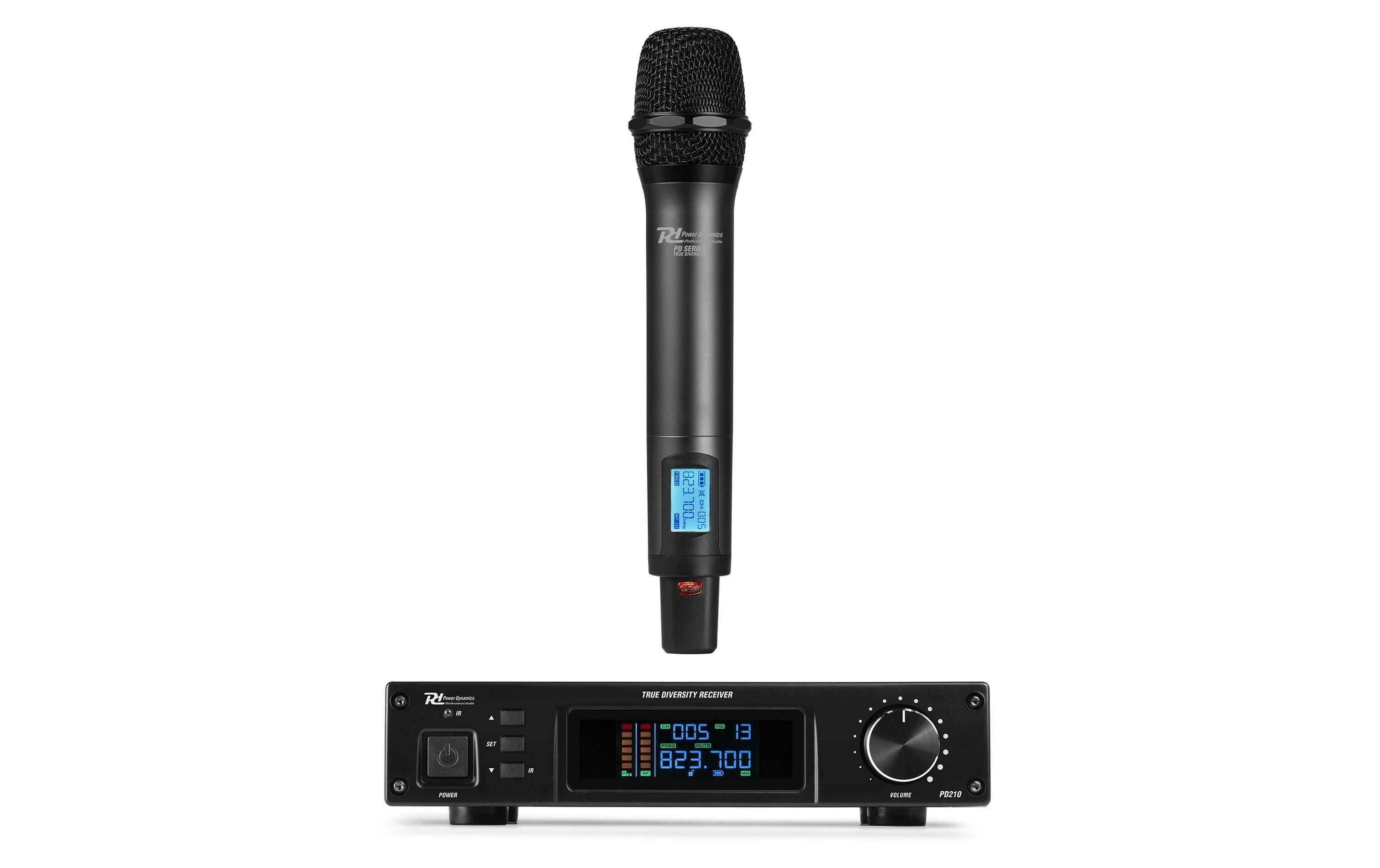 Power Dynamics PD210 Drahtlos Mikrofon Set, UHF, 160 Kanal