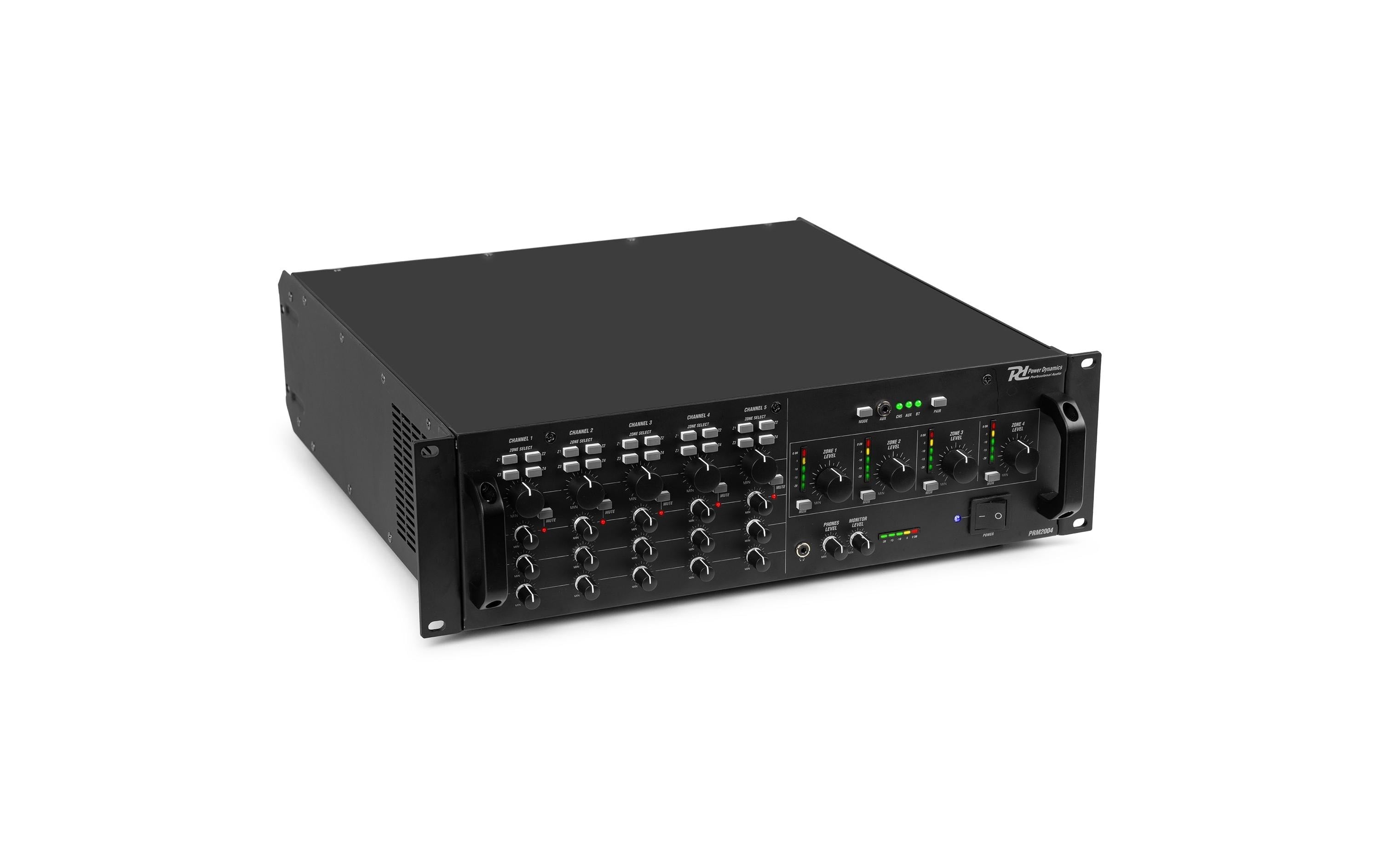 Power Dynamics PAM2004 100V 4-Zonen Verstärker 200W, BT