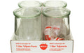 Weck 1000 ml 1 Set Weck-Gläser #745 Set 4 Gläser 4 Deckel 4 Ringe 8 Klammern