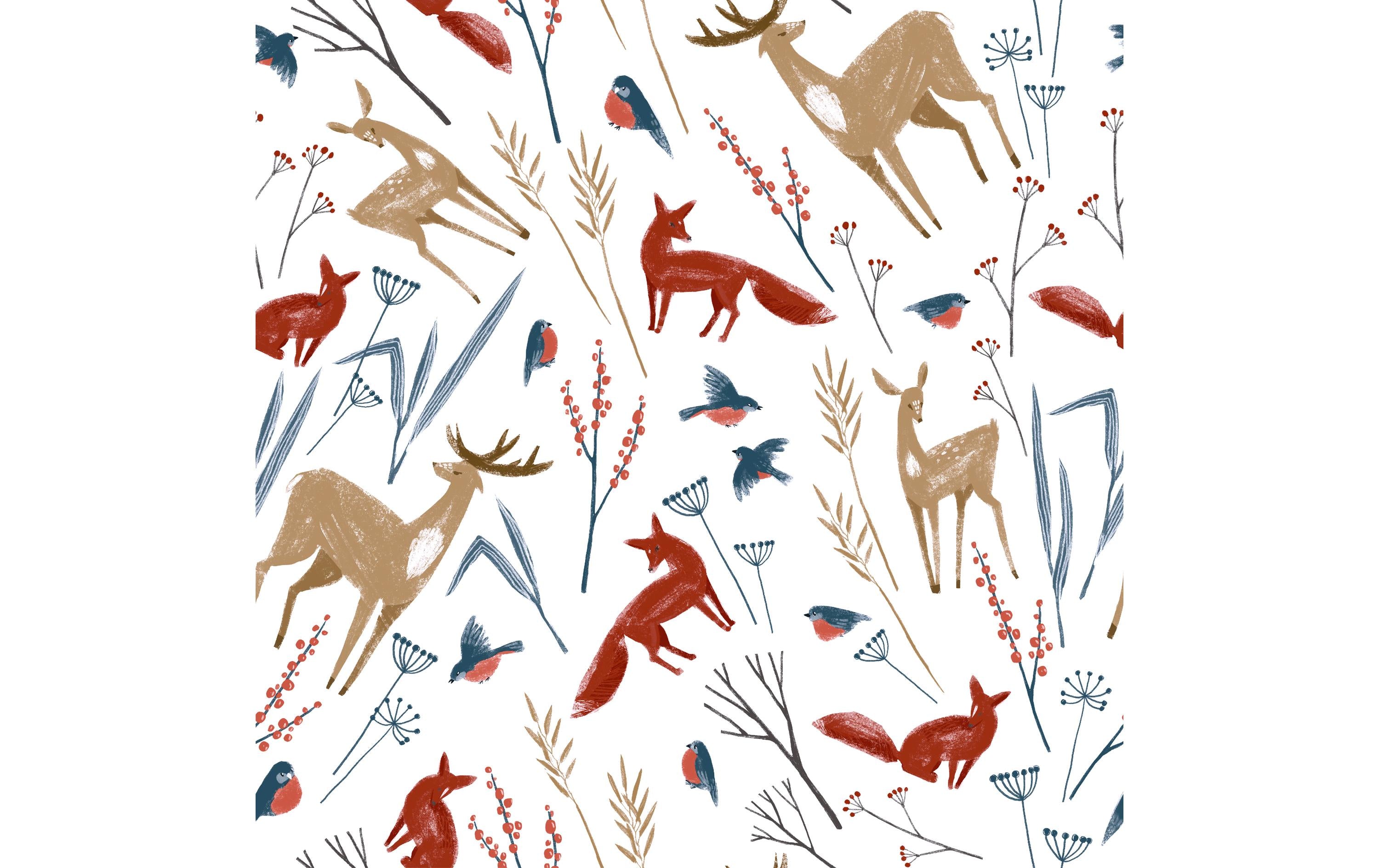Paper + Design Servietten Herbst Tiere 33x33cm, 20 Stück. 3-lagig
