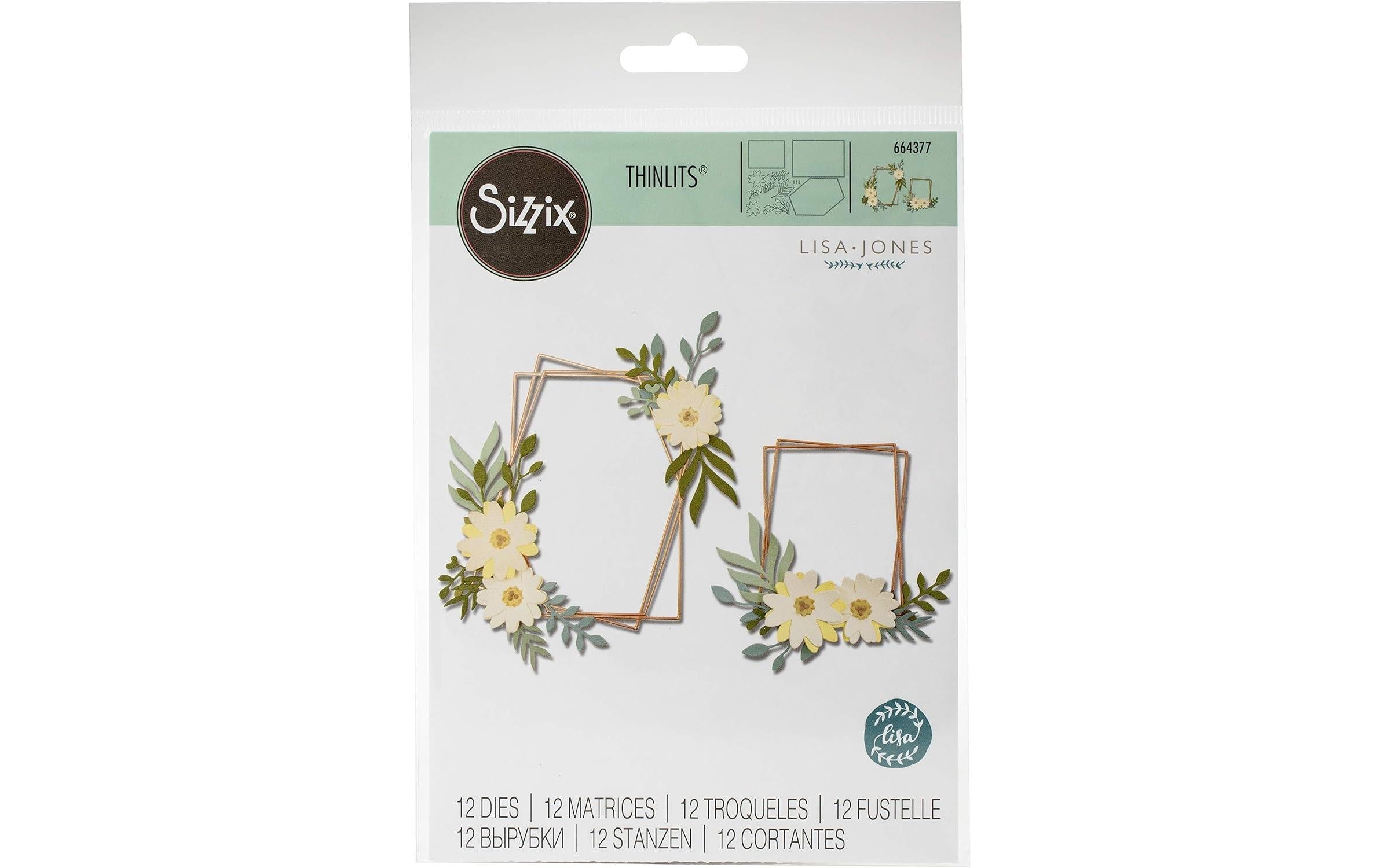 Stanzformen Blumenrahmen verschiedene Grössen