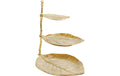 Kare Etagere Leaf Gold 32 x 46 cm
