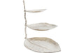 Kare Etagere Leaf Silber 32 x 46 cm