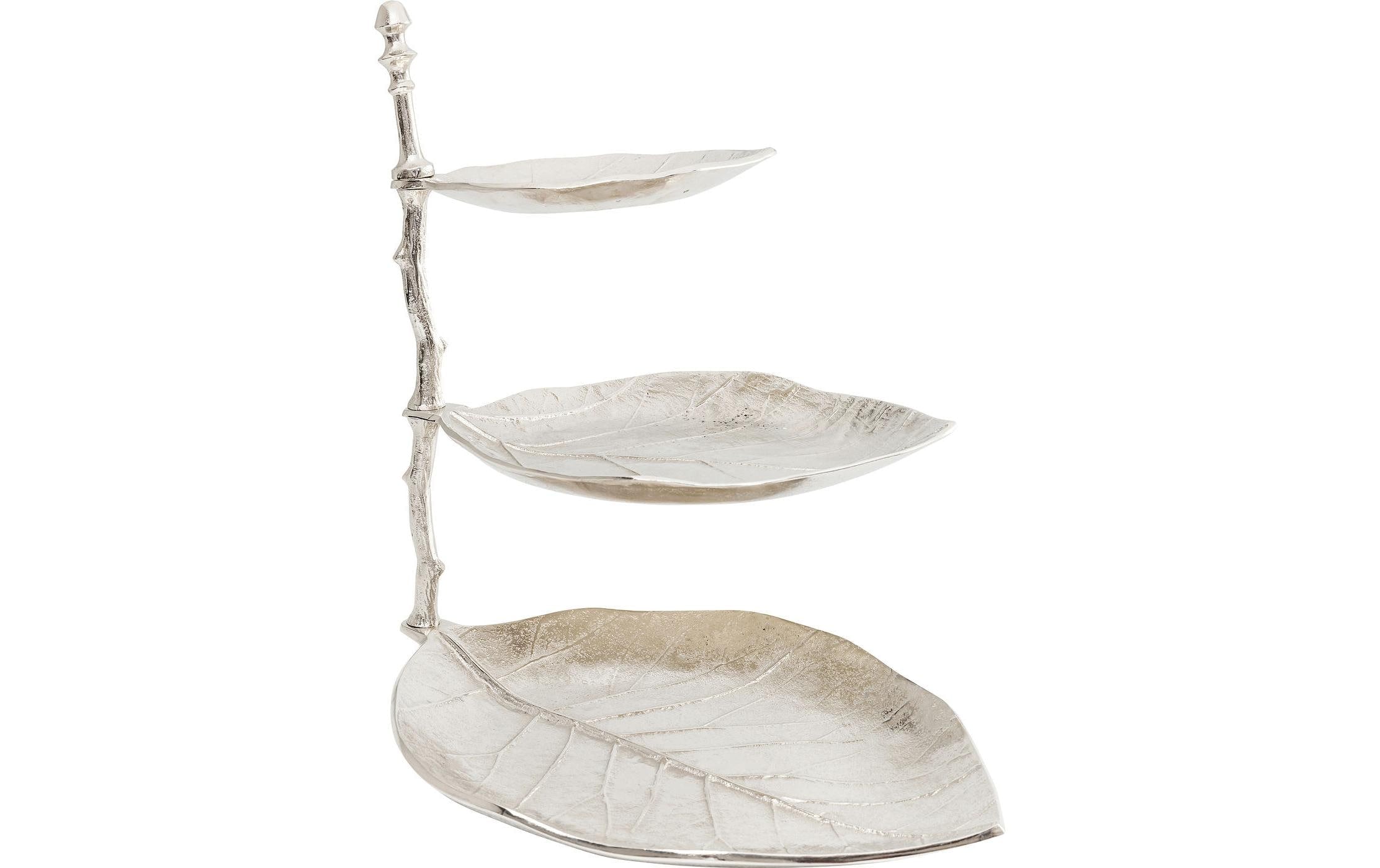 Kare Etagere Leaf Silber 32 x 46 cm