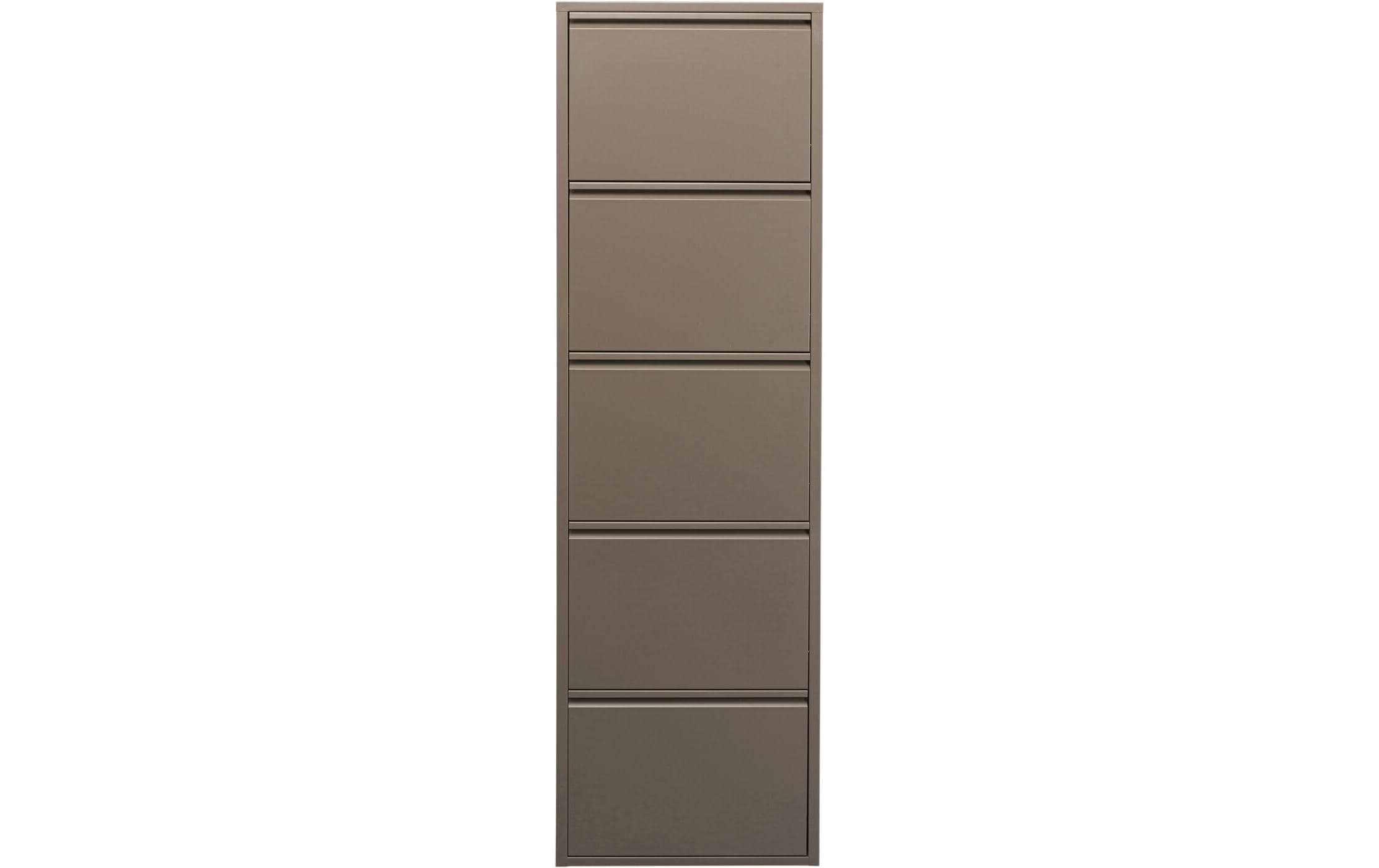 Kare Schuhschrank Caruso 5er Taupe