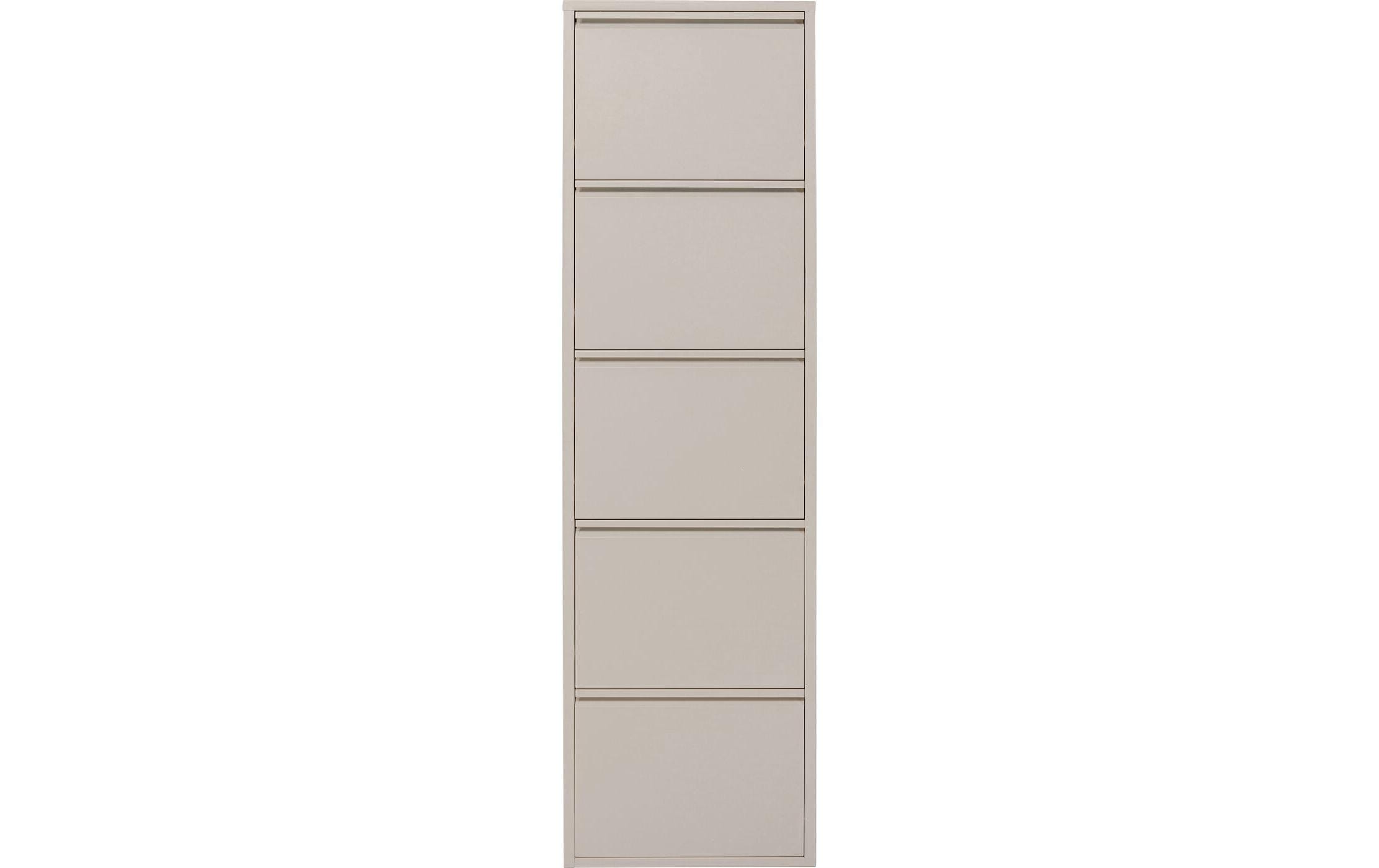 Kare Schuhschrank Caruso 5er Creme