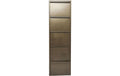 Kare Schuhschrank Caruso 5er Bronze