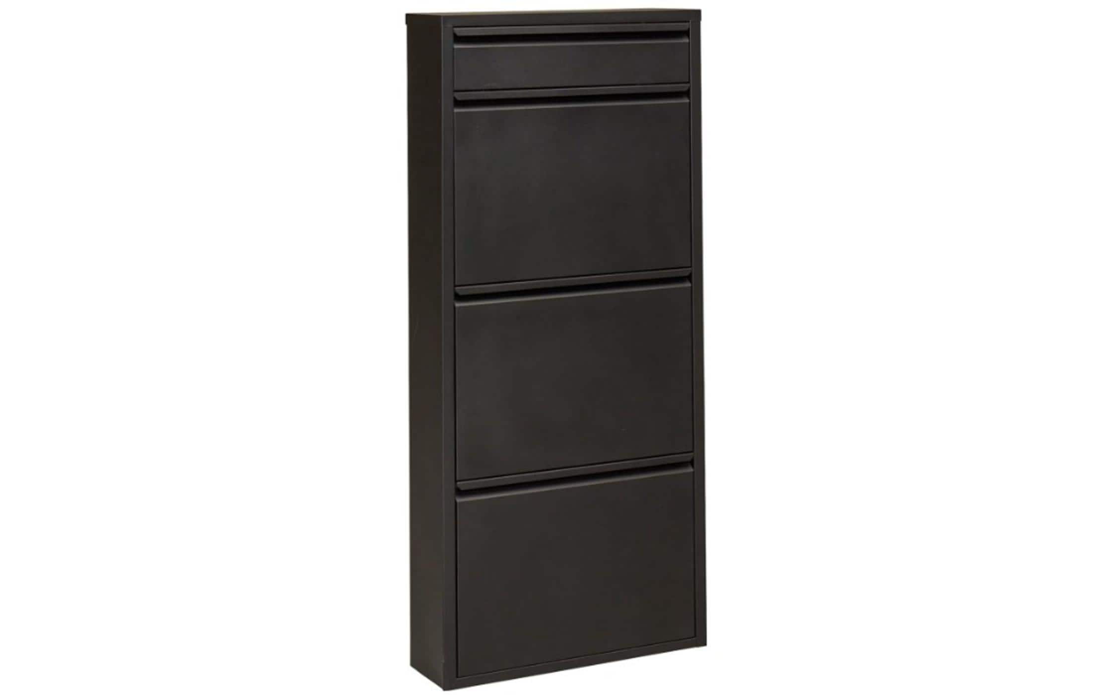 Kare Schuhschrank Caruso 3 plus 1 Schwarz