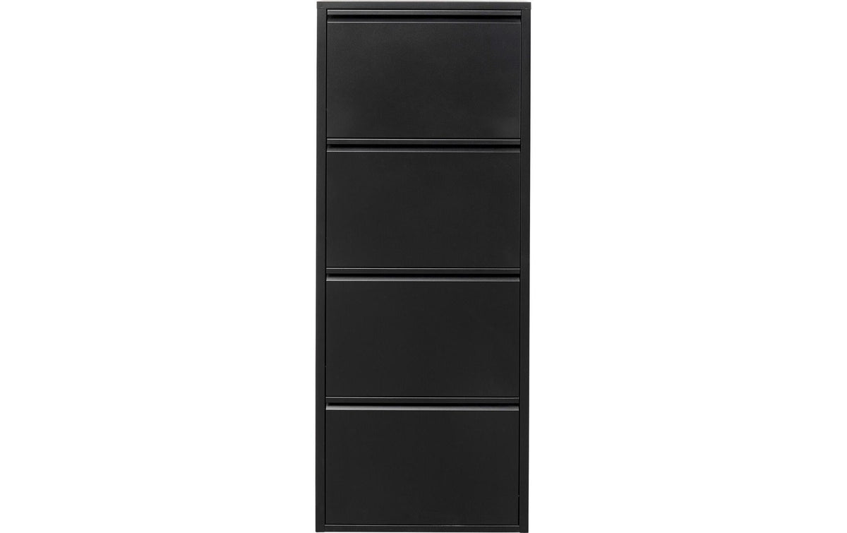Kare Schuhschrank Caruso 4er Schwarz