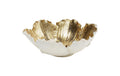 Kare Dekoschale Flower Bloom Creme Gold Ø20cm