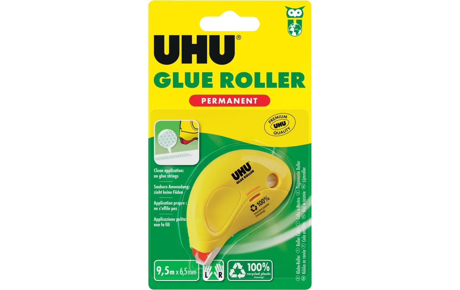 UHU Kleberoller Permanent, 6.5 mm x 9.5 m