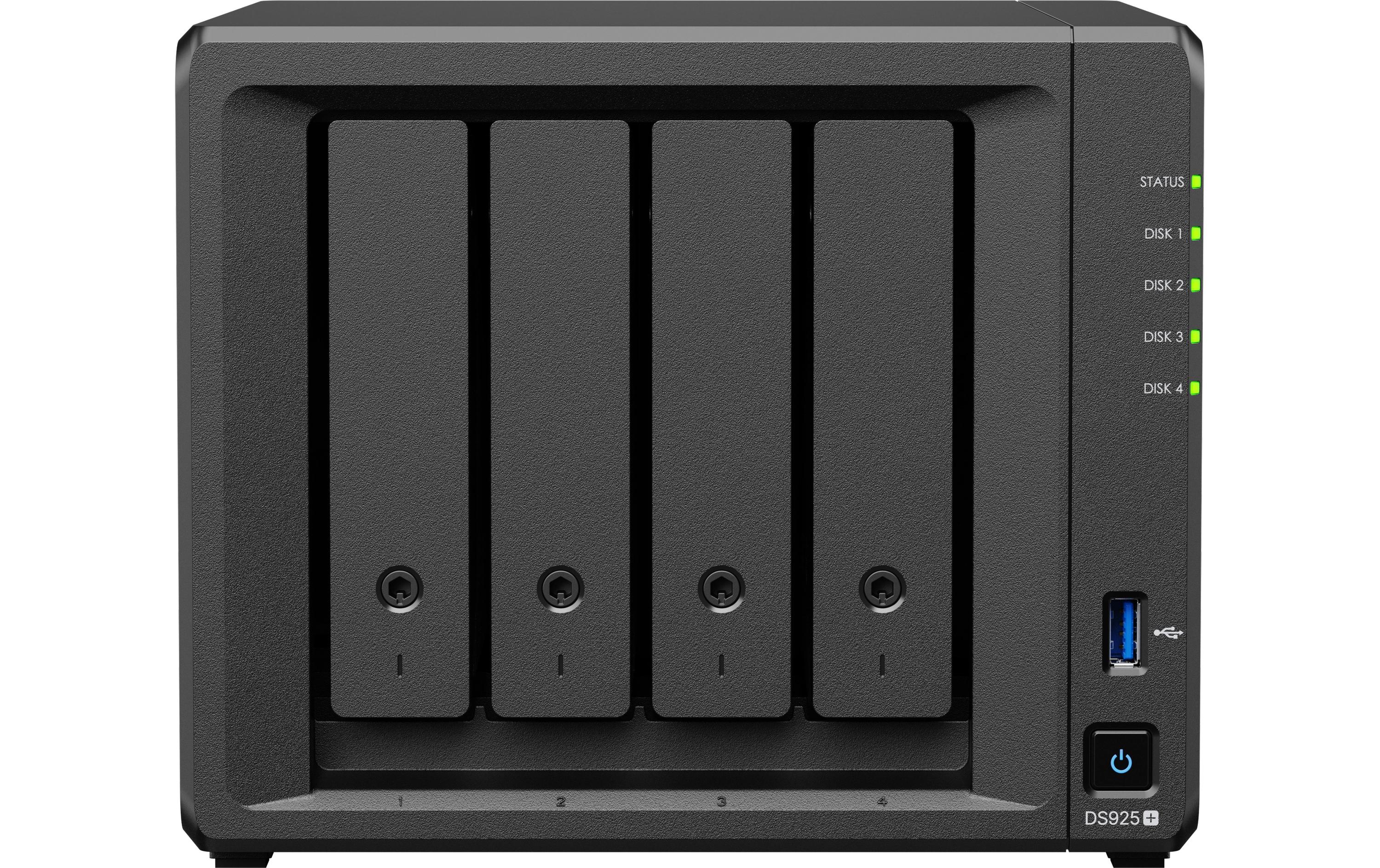 Synology DS925+, 4-bay NAS ohne Harddisk, erweiterbar auf 9-bay
