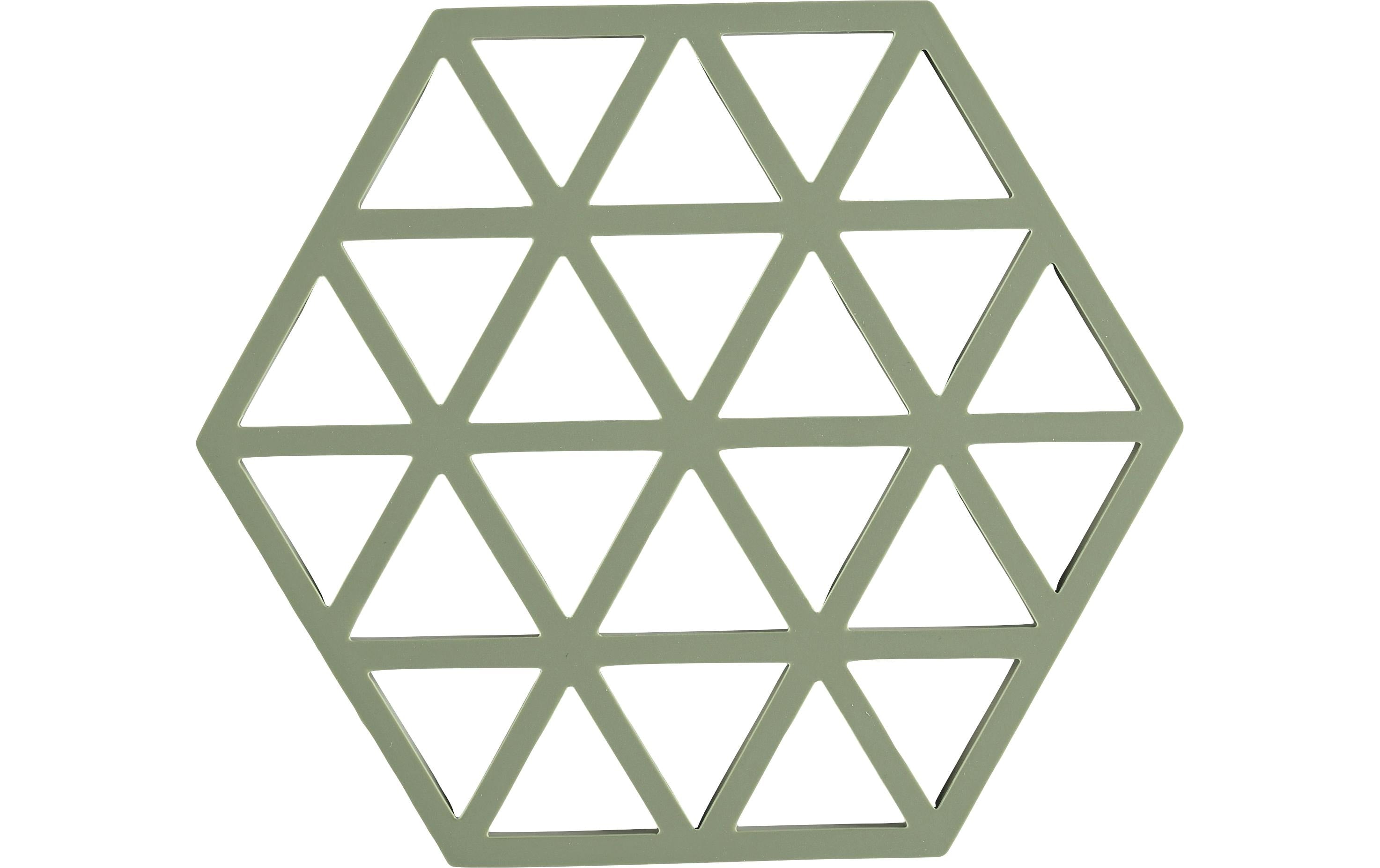 Zone Topfuntersetzer Triangles, Rosmarin 16x14x0.9 cm (LxBxH), Silikon